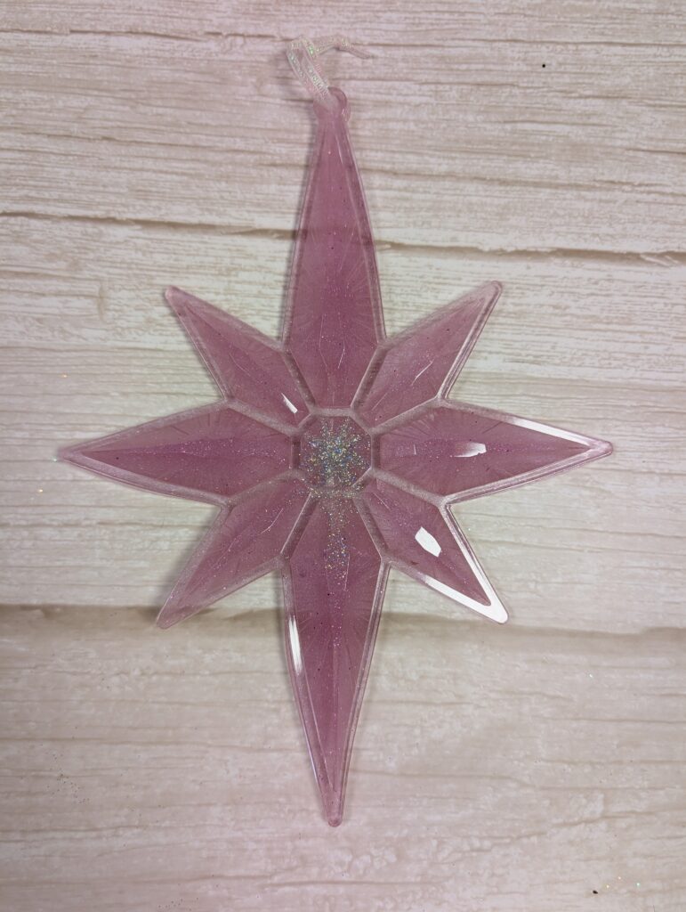 Handmade Chameleon Star Ornament – Frozen Berry