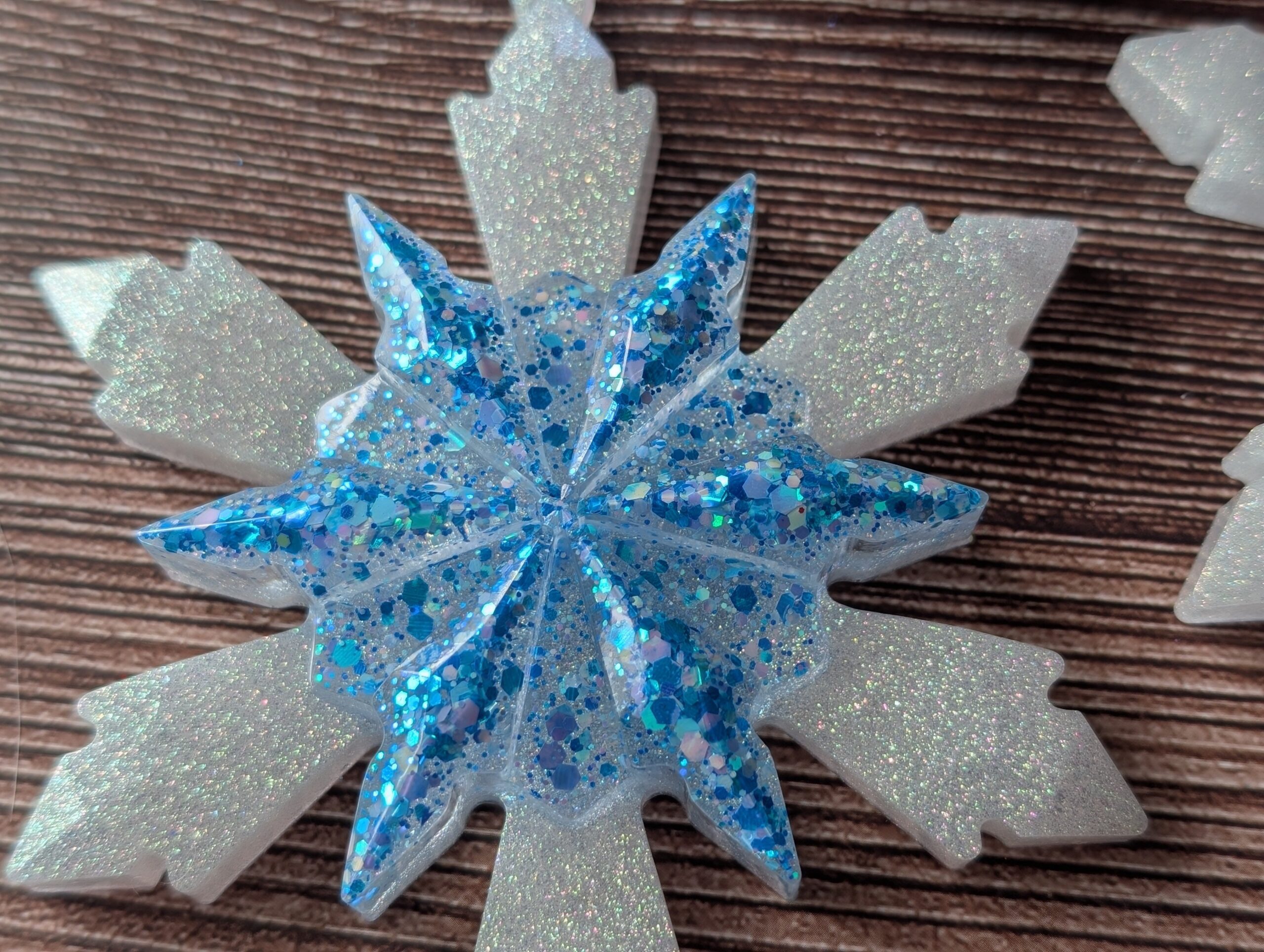 Handmade Resin Snowflake Ornament - Beal Feirste - Image 4