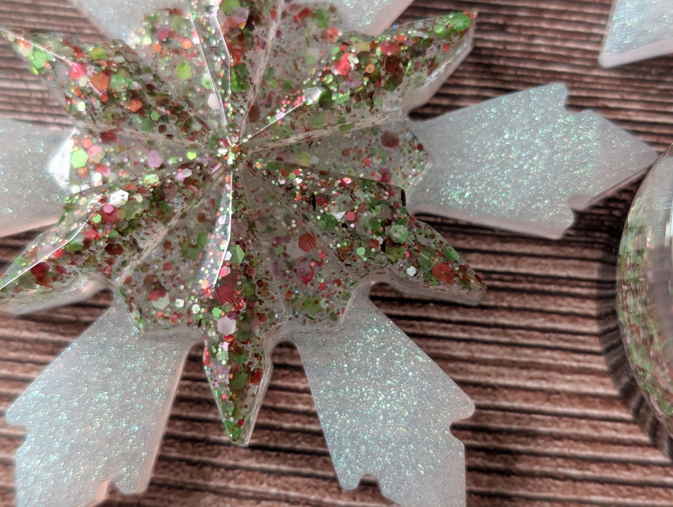 Handmade Resin Snowflake Ornament - Belfast Hills - Image 2