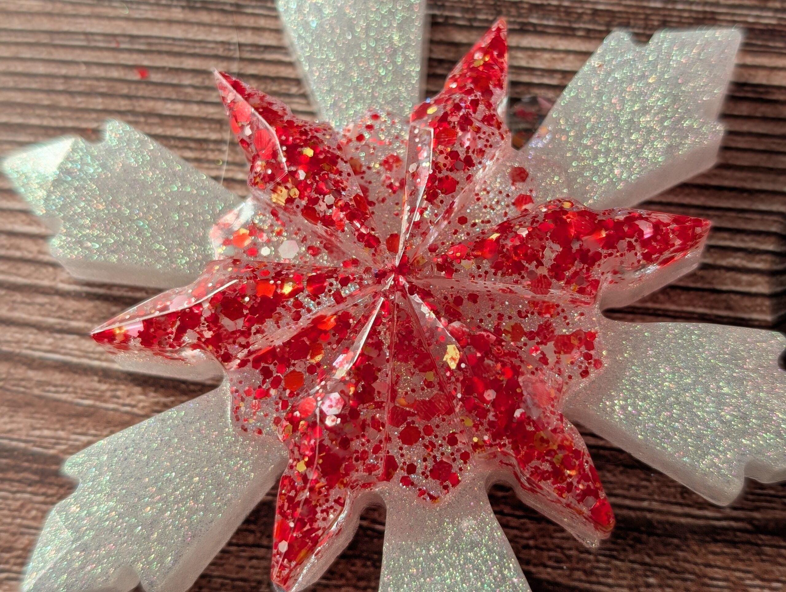Handmade Resin Snowflake Ornament - Cushendun Caves - Image 6