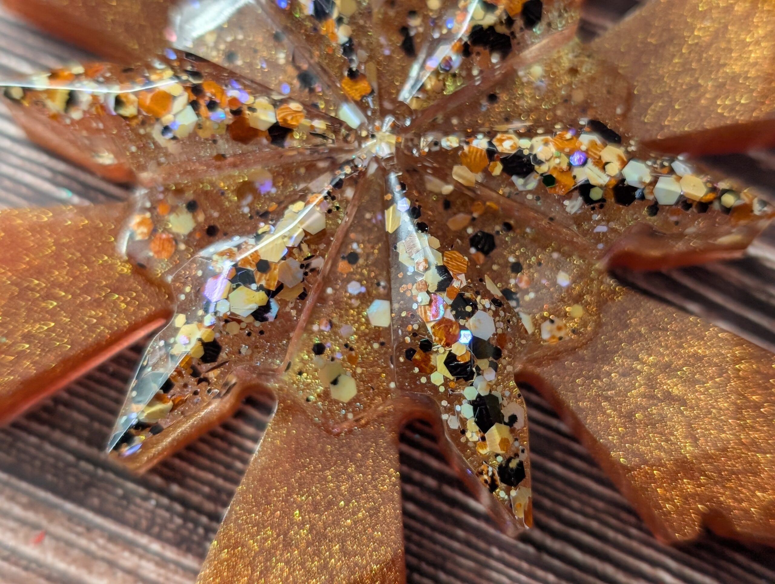 Handmade Resin Snowflake Ornament - Dark Hedges - Image 2
