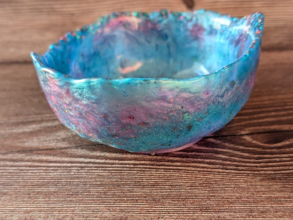 Cosmic Butterfly Resin Bowl