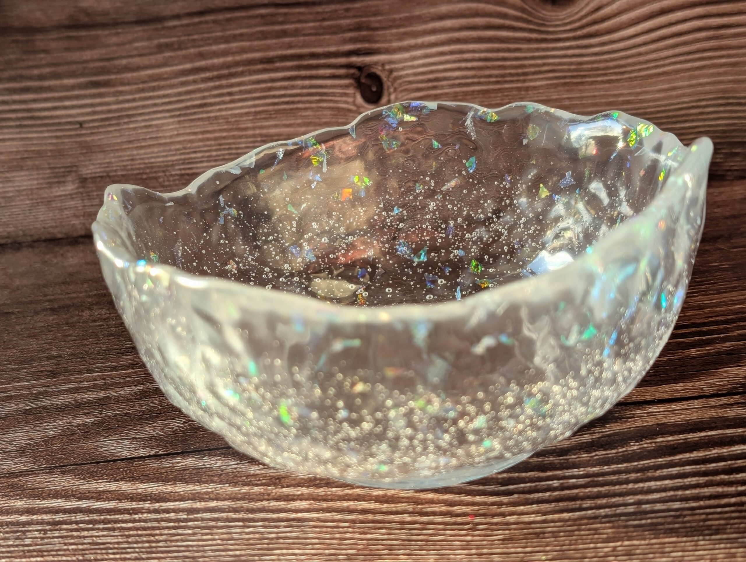 Iridescent Ice Resin Bowl - Image 6