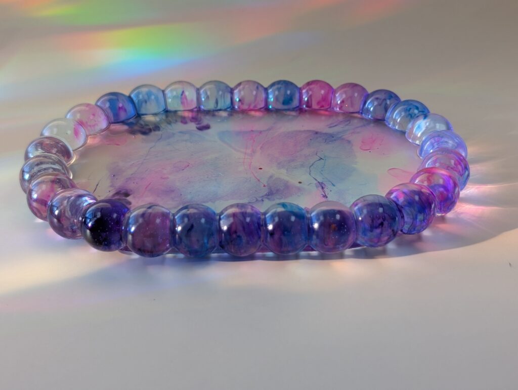 Oval Bubble Tray in Neon Dusk