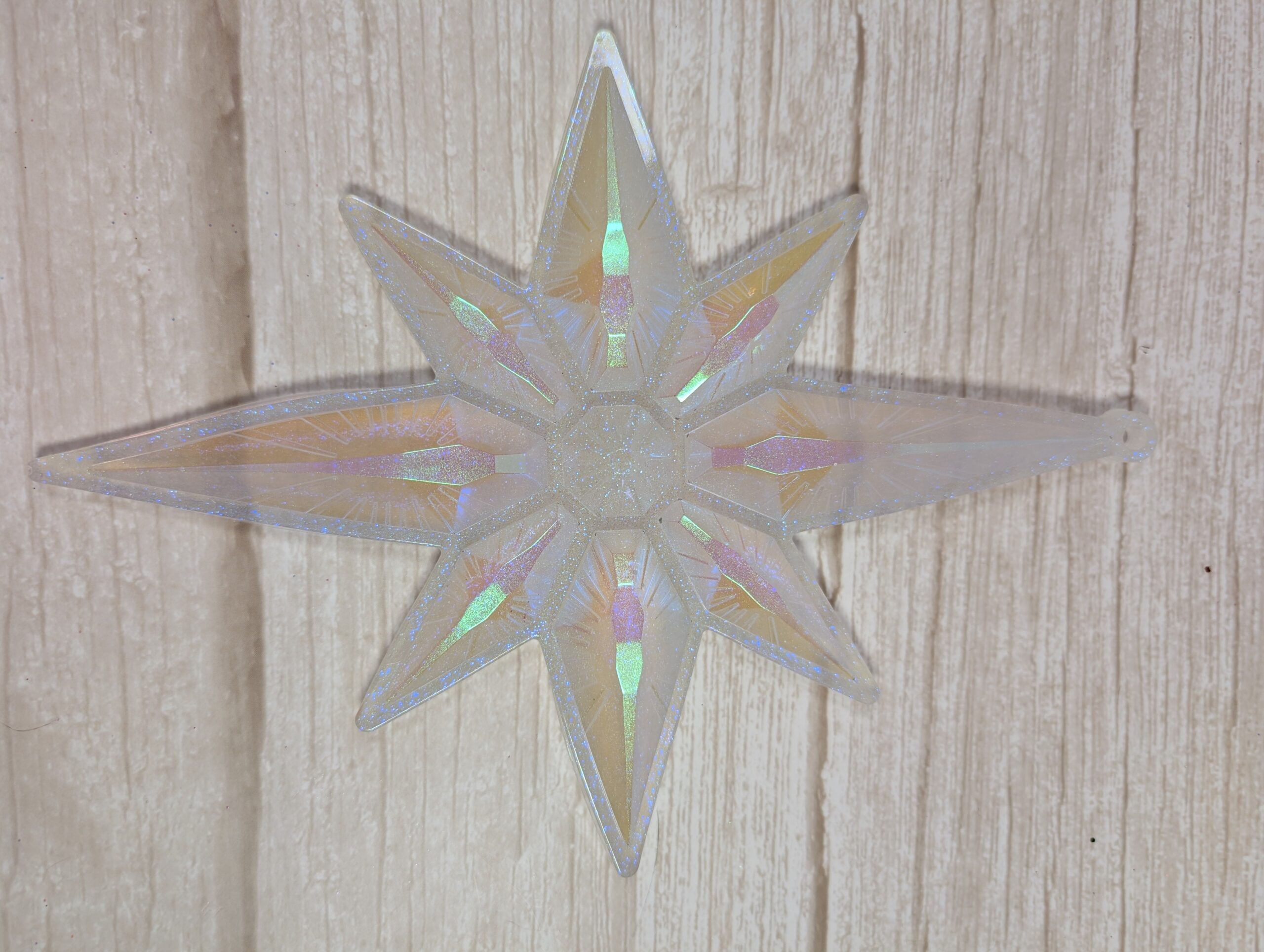 Handmade Chameleon Star Ornament – Ice Queen - Image 6