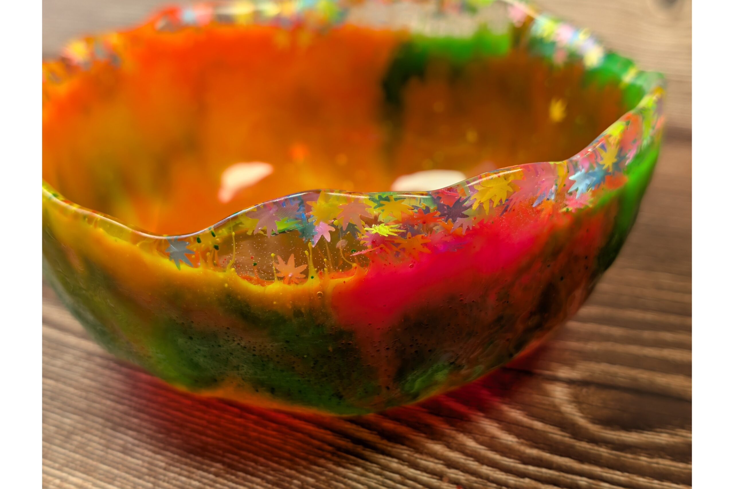 Fiesta Textured Resin Bowl – Hand-crafted one-off - Image 6