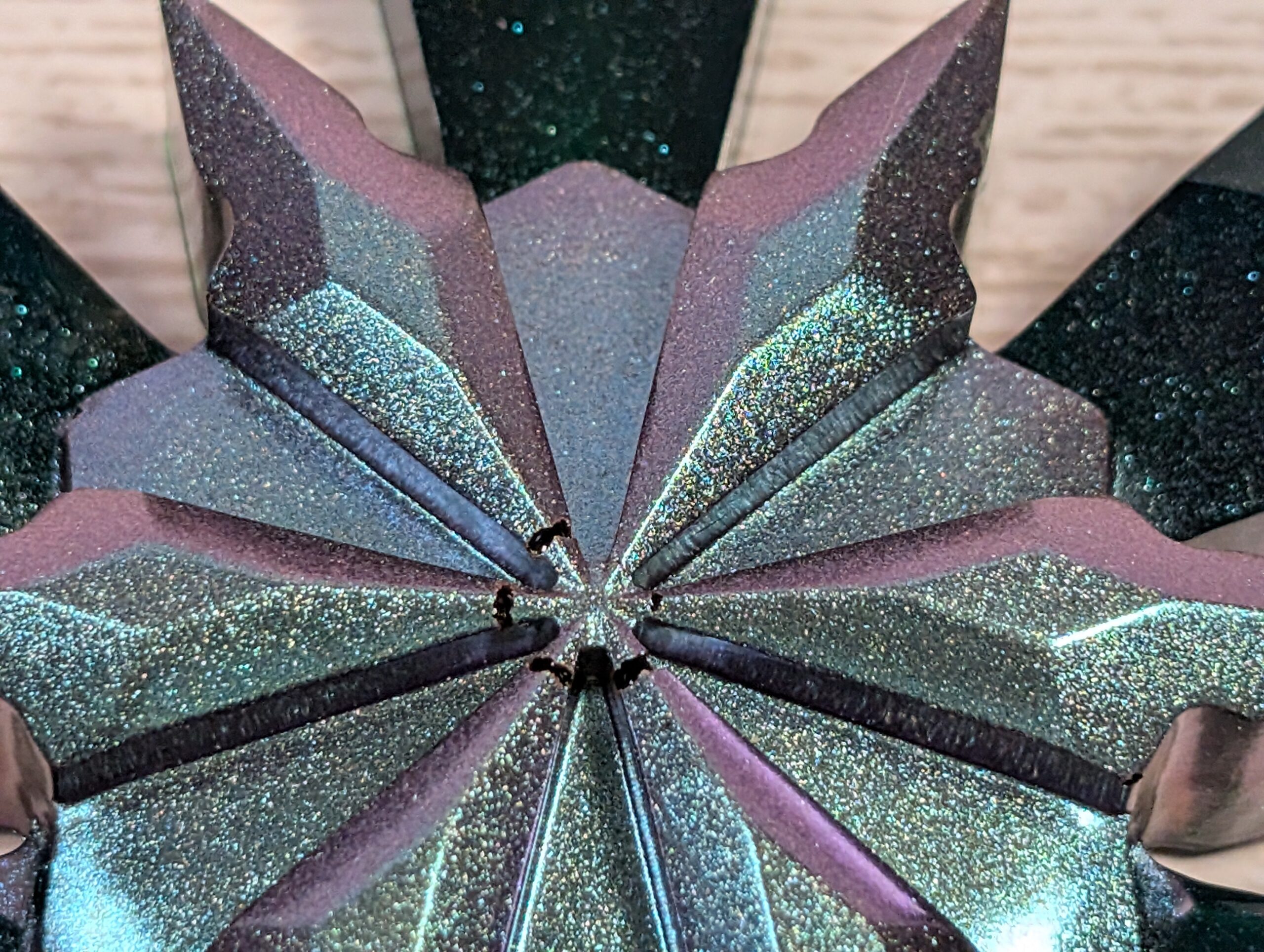 Handmade Resin Snowflake Ornament - Deep Sea - Image 4