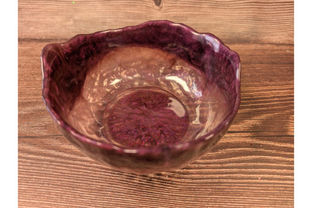 Mulberry Velvet Resin Bowl