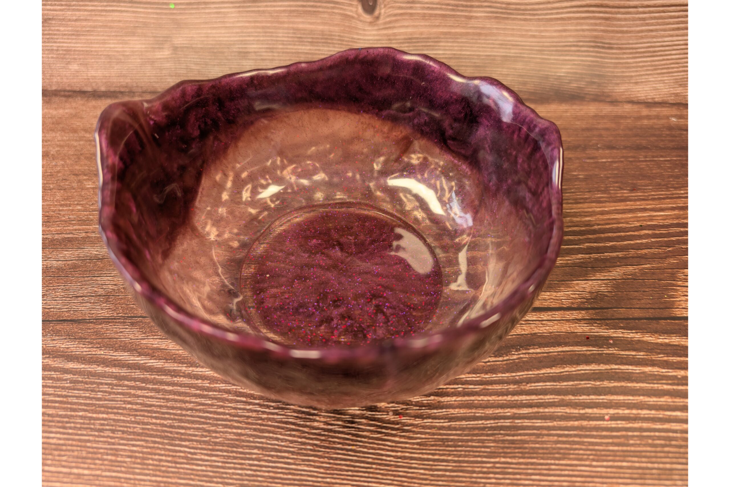 Mulberry Velvet Resin Bowl