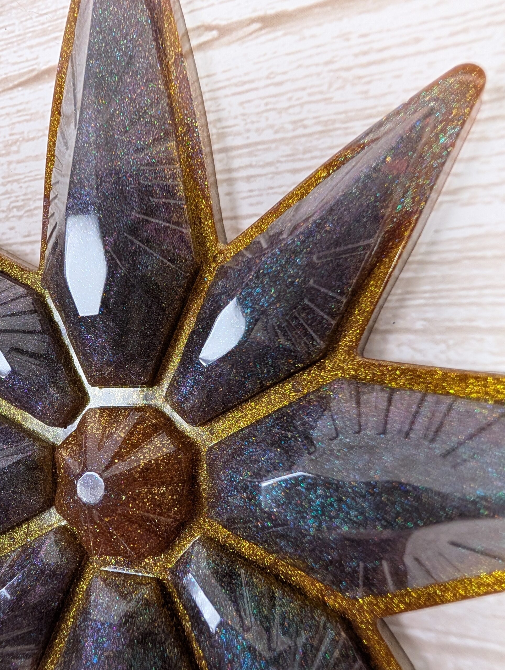 Handmade Chameleon Star Ornament – Celtic Relic - Image 4