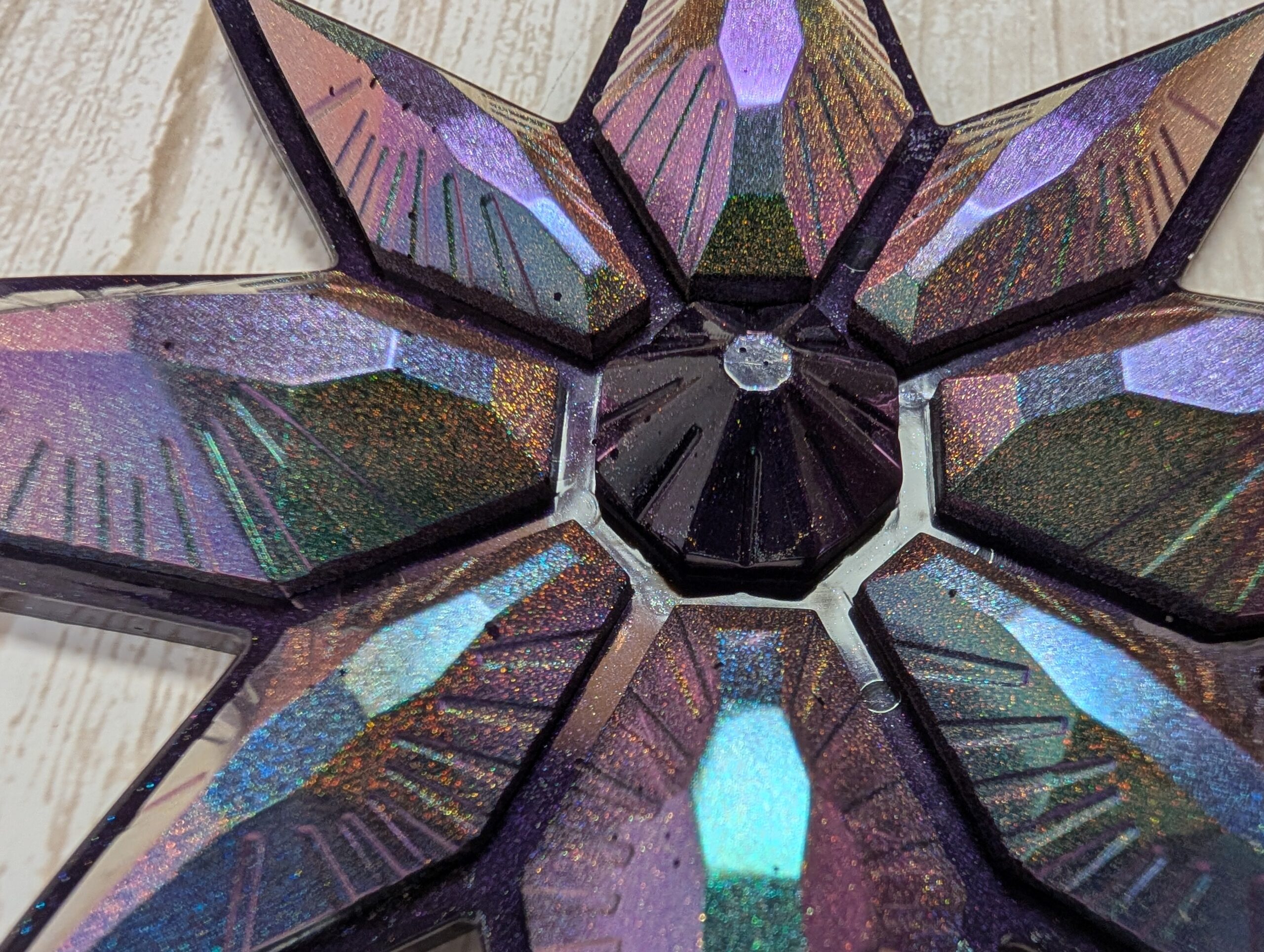 Handmade Chameleon Star Ornament – Space Witch - Image 3