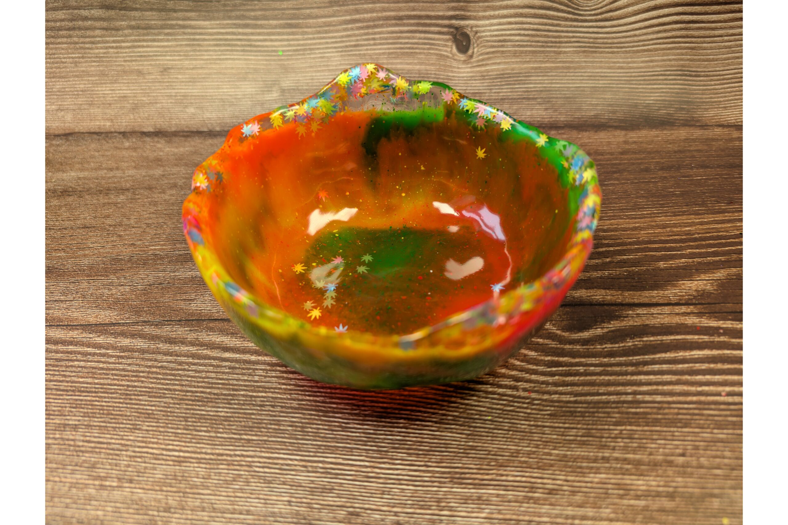 Fiesta Textured Resin Bowl – Hand-crafted one-off - Image 5