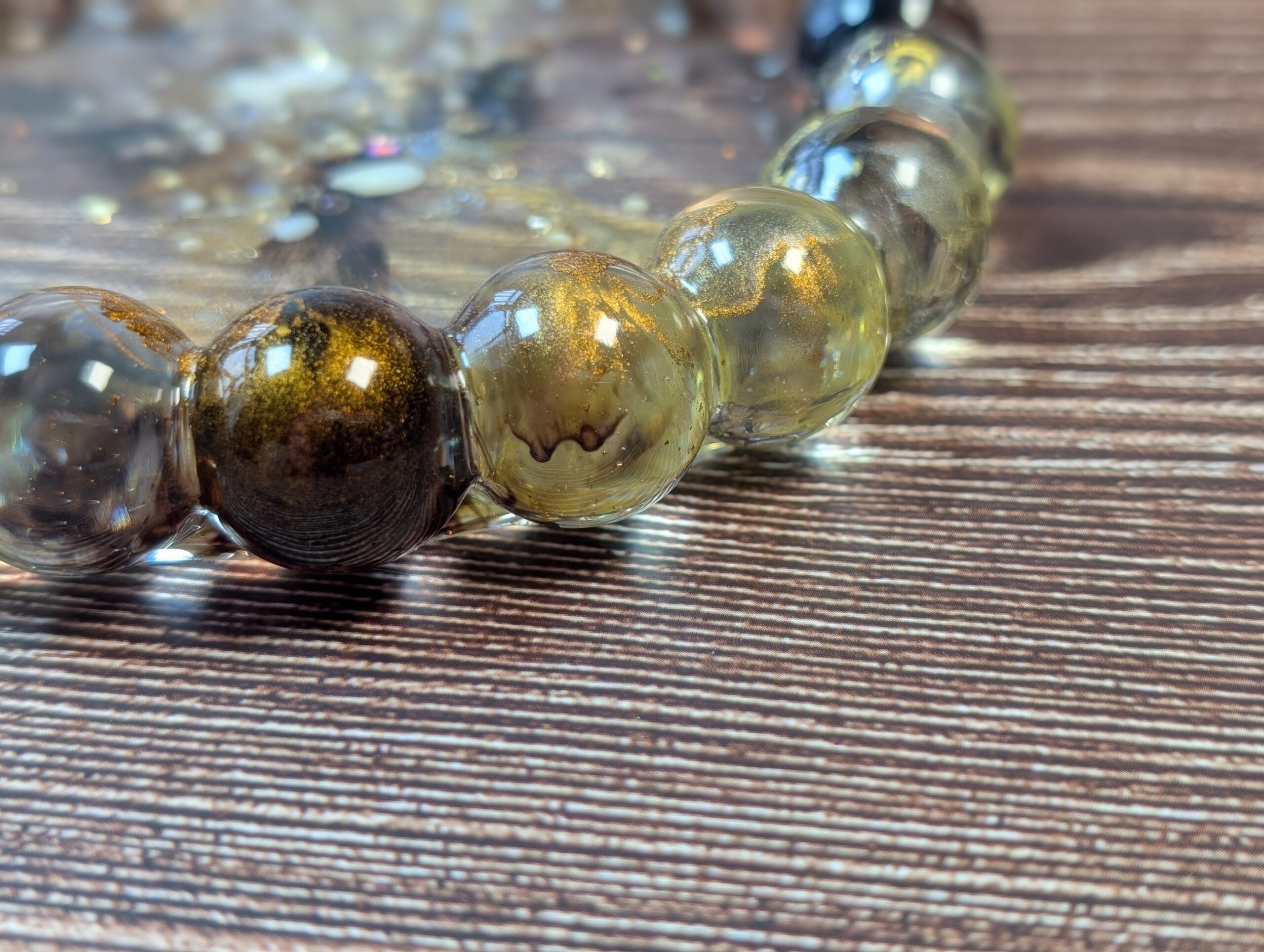 Coffee & Caramel Galaxy Geode Bubble Tray - Image 4
