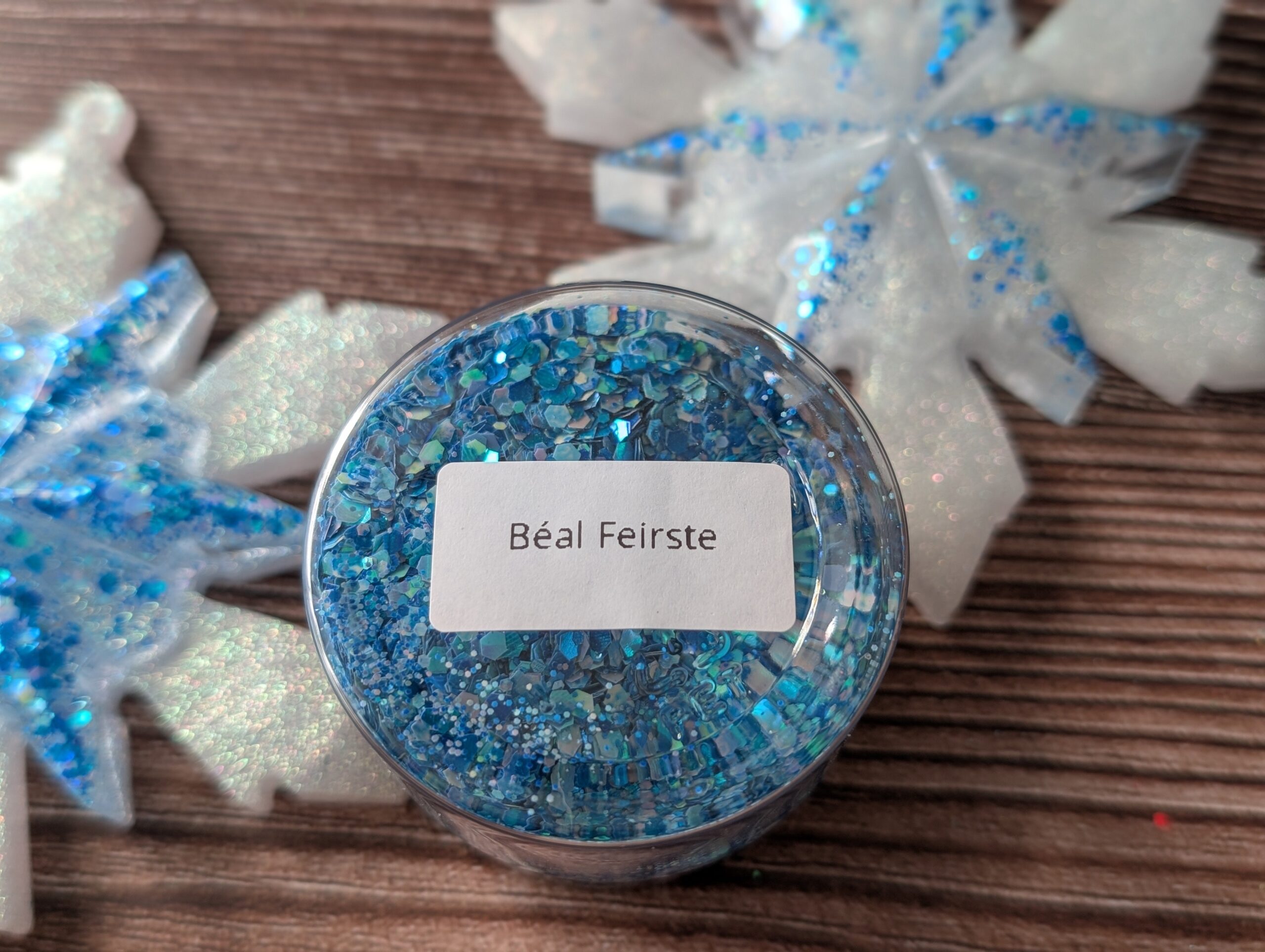 Handmade Resin Snowflake Ornament - Beal Feirste - Image 2