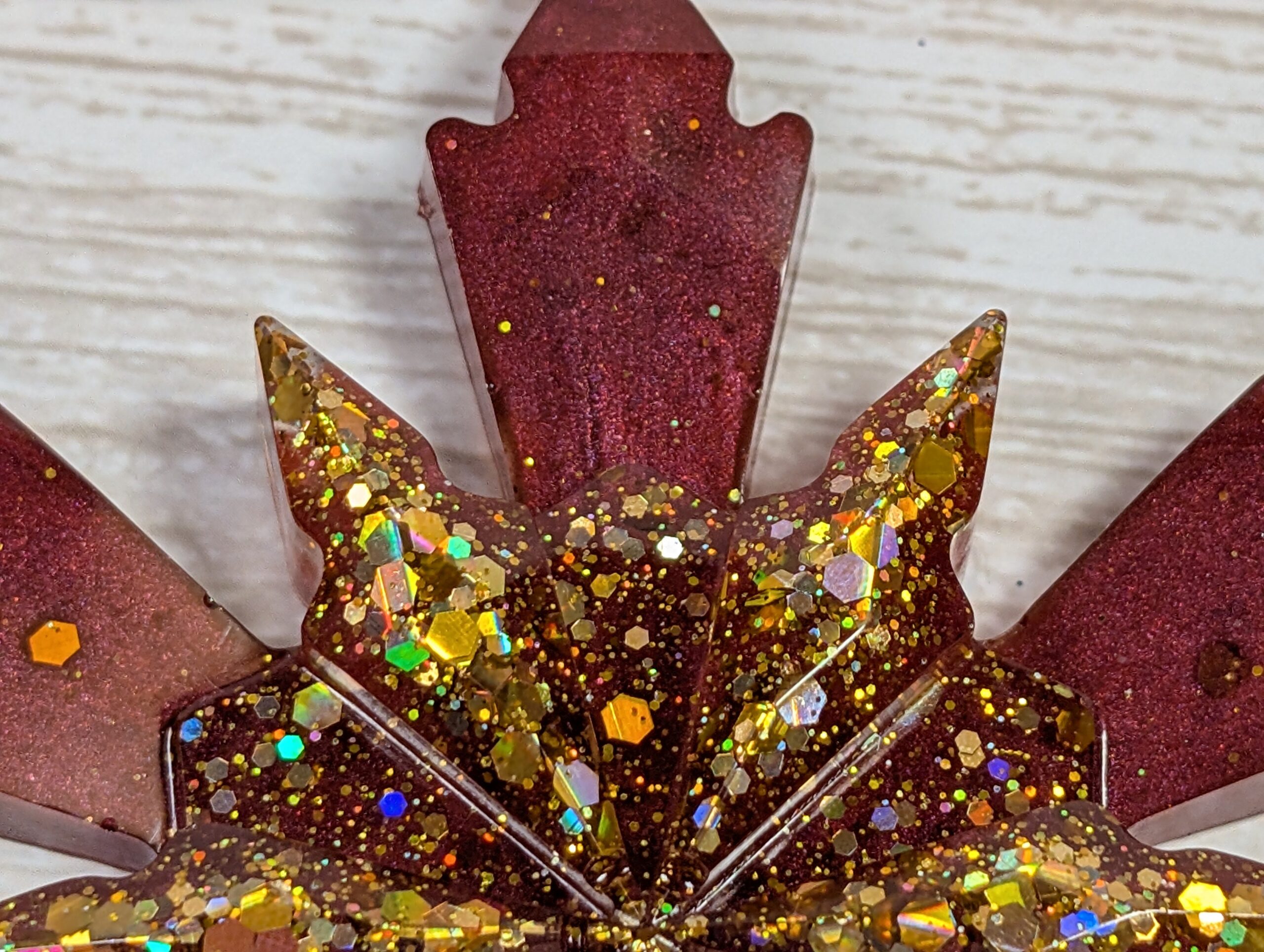 Handmade Resin Snowflake Ornament - Classic - Image 3