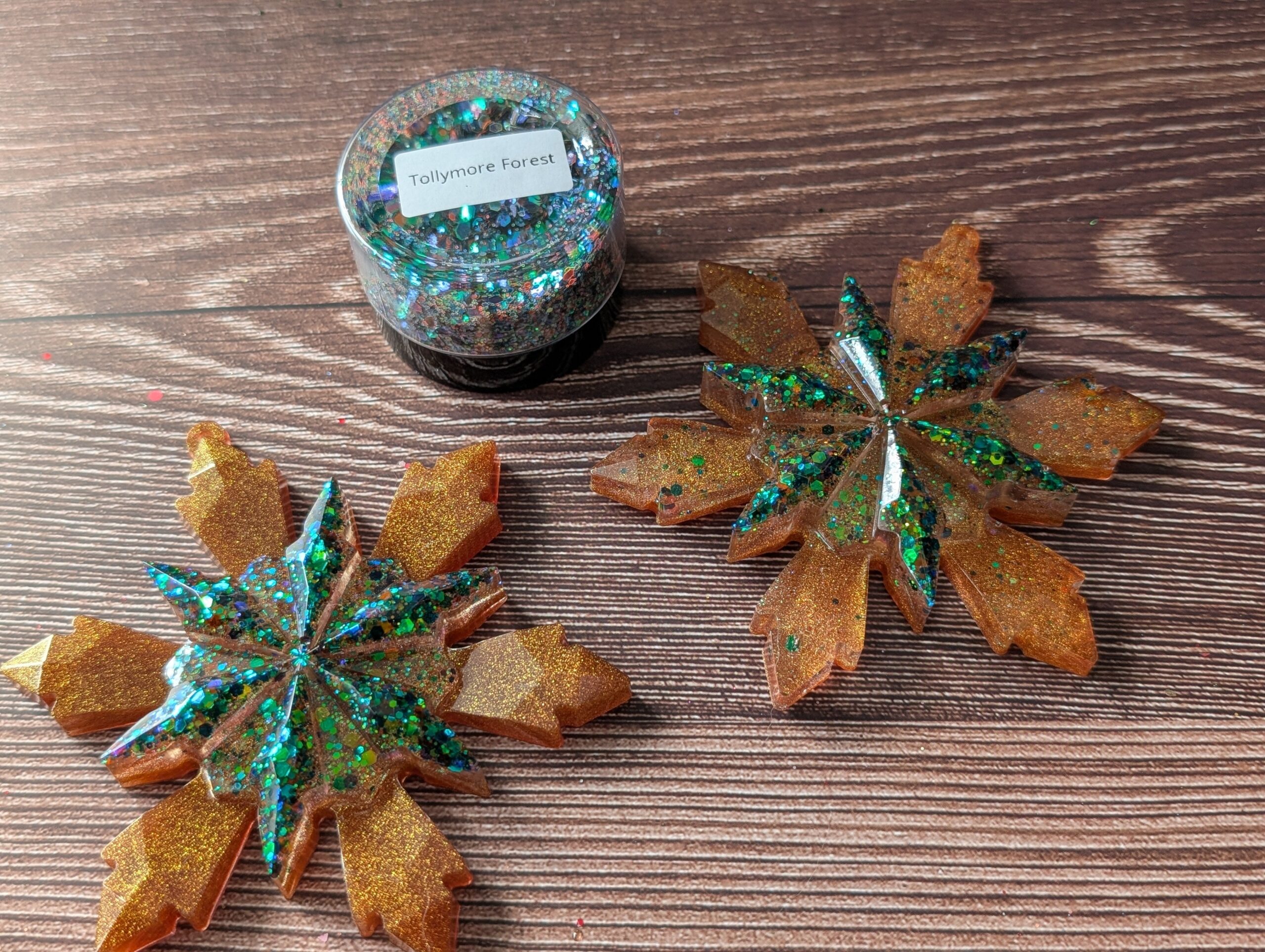 Handmade Resin Snowflake Ornament - Tollymore Forest - Image 8
