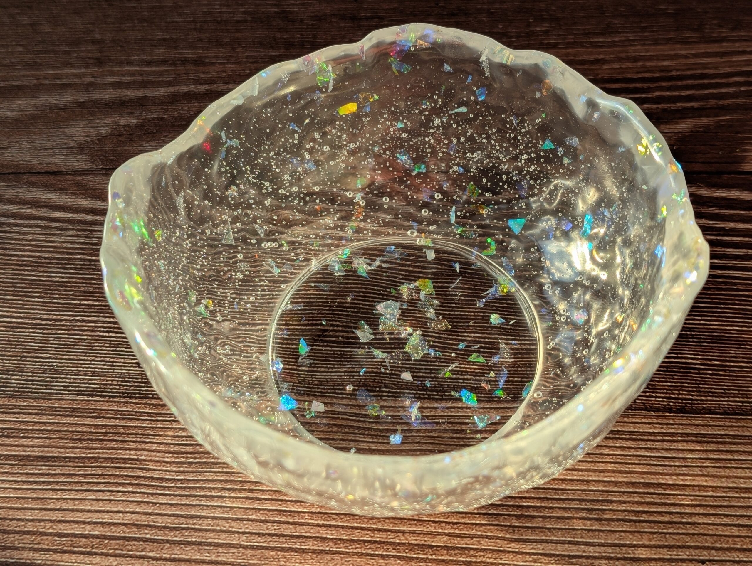 Iridescent Ice Resin Bowl - Image 4