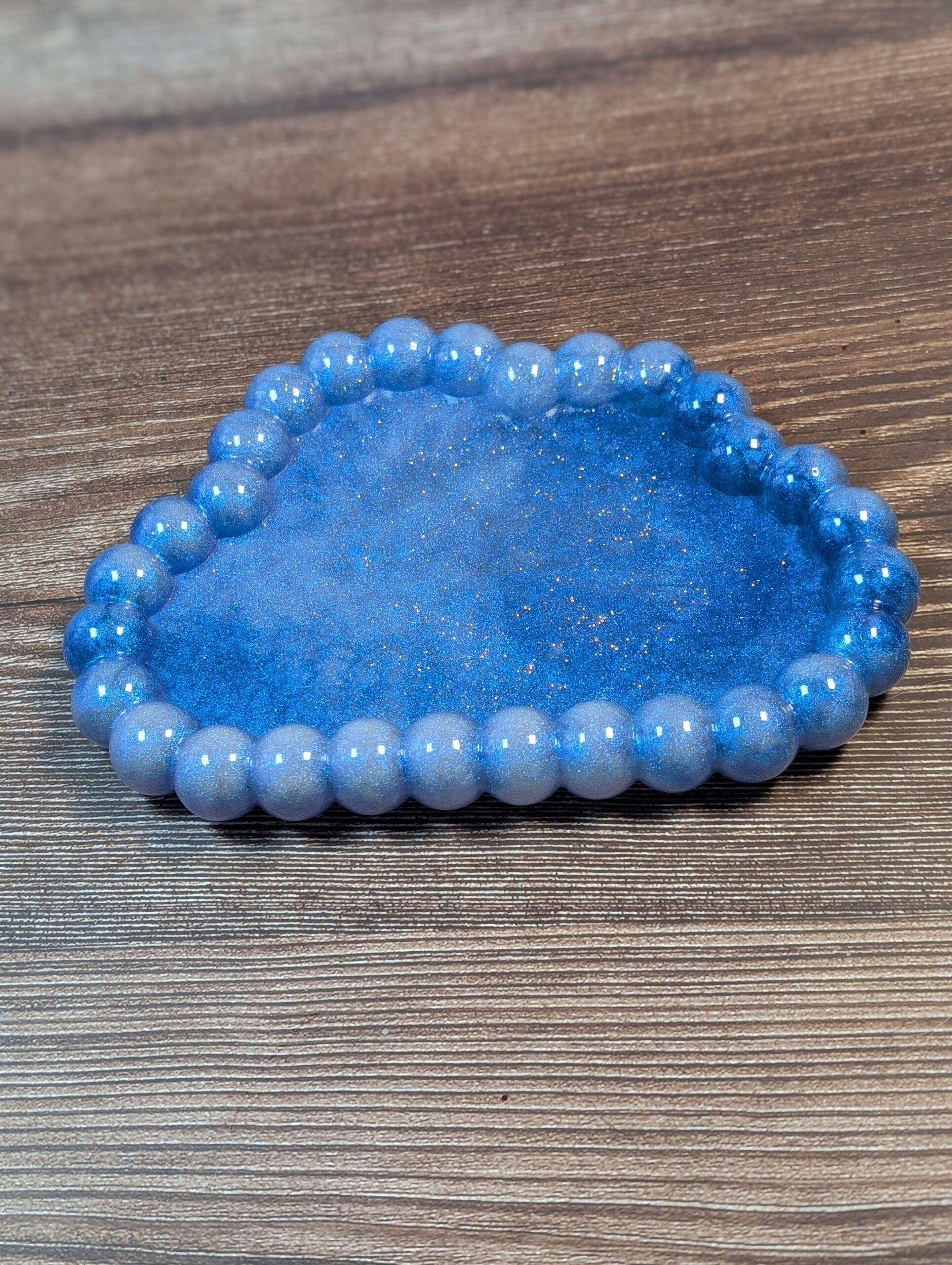 Cornflower Blue Textured Resin Bowl - Image 9
