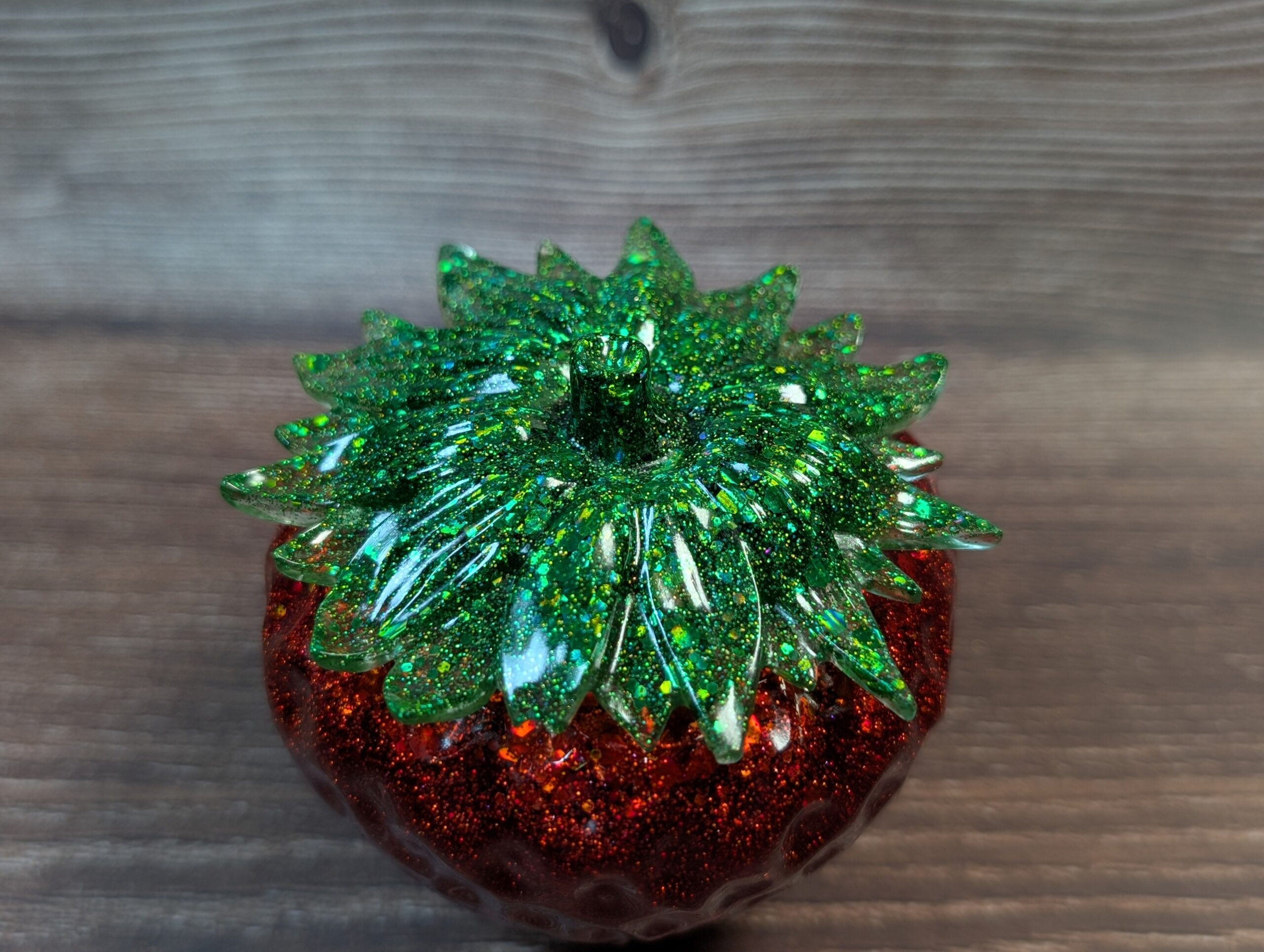 Strawberry Trinket Jar – Glitter Bomb - Image 6