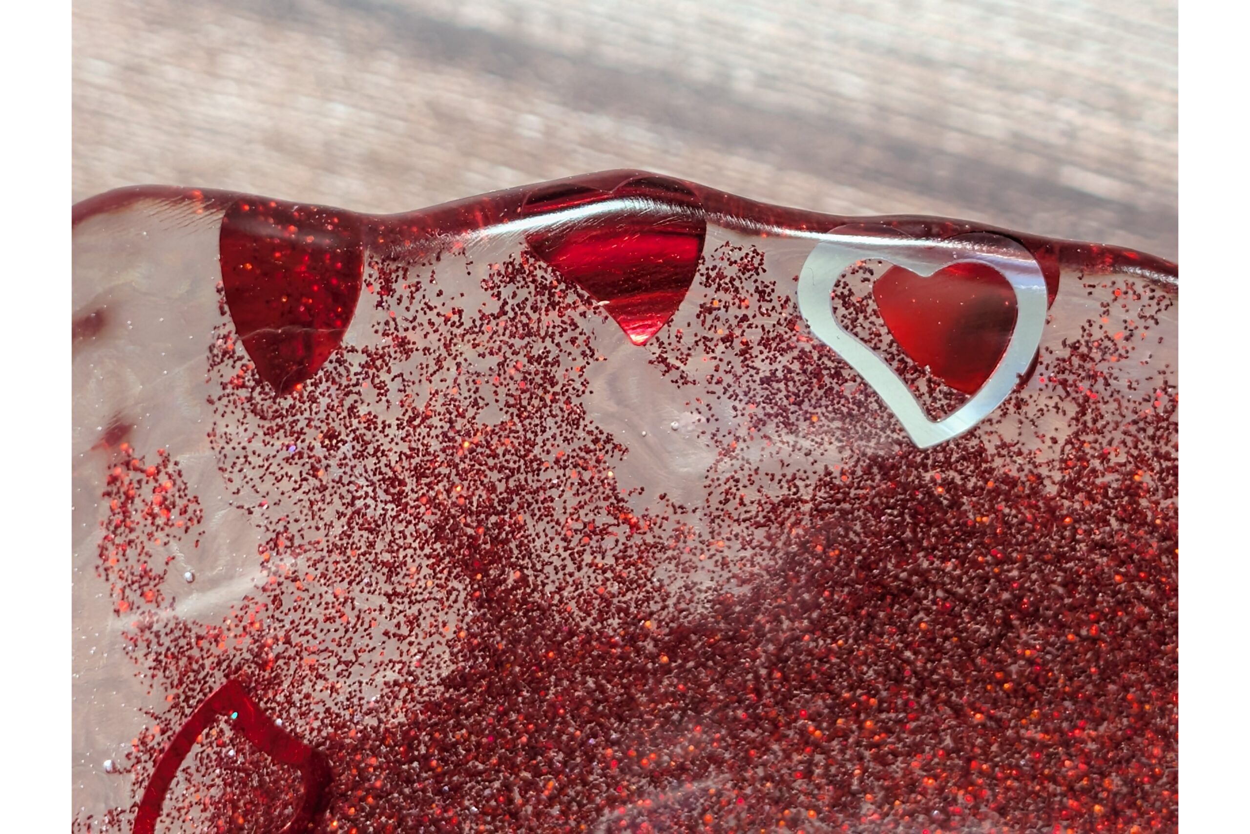 Red Heart Bowl – Resin Trinket Dish - Image 5