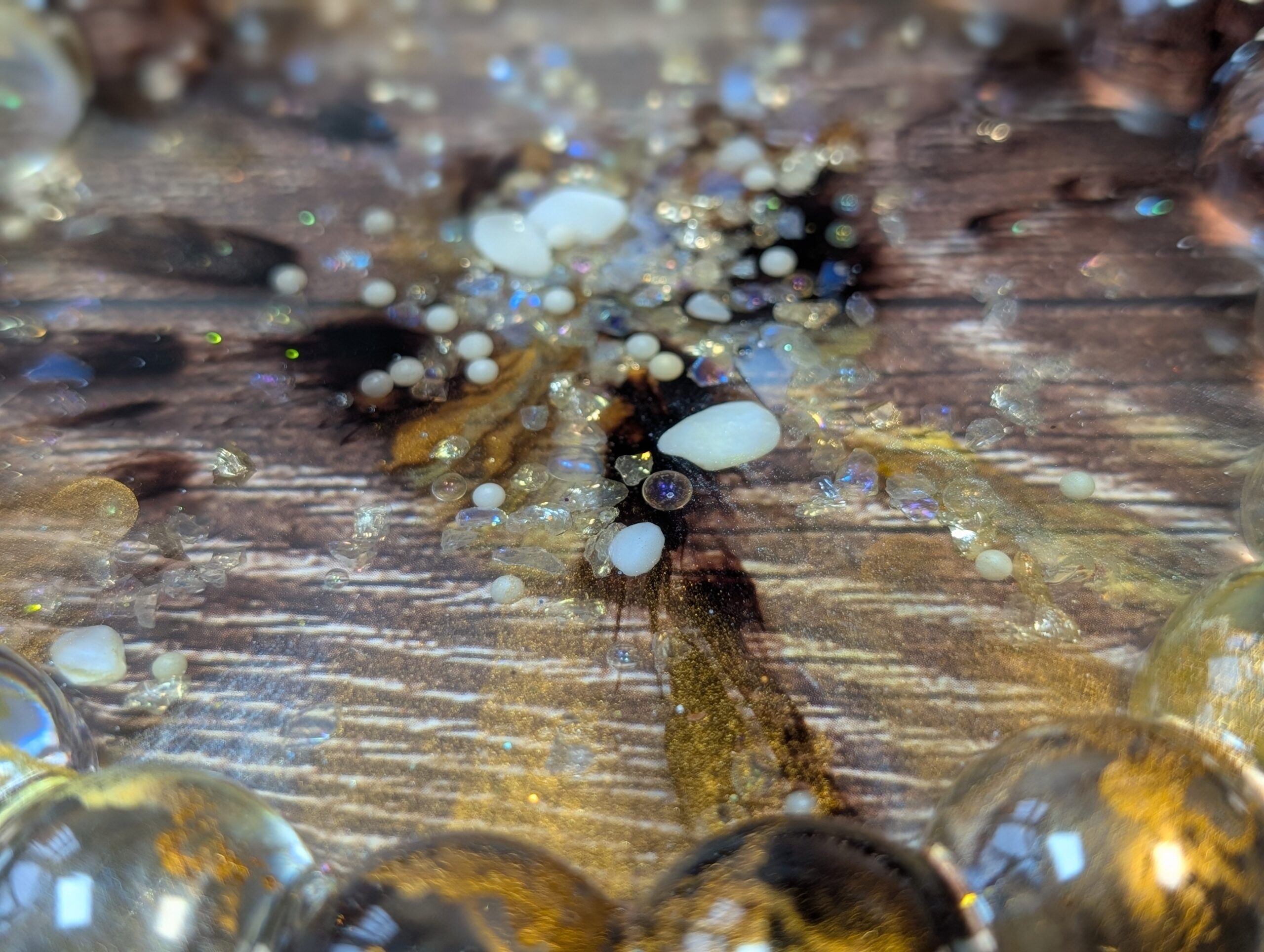 Coffee & Caramel Galaxy Geode Bubble Tray - Image 5