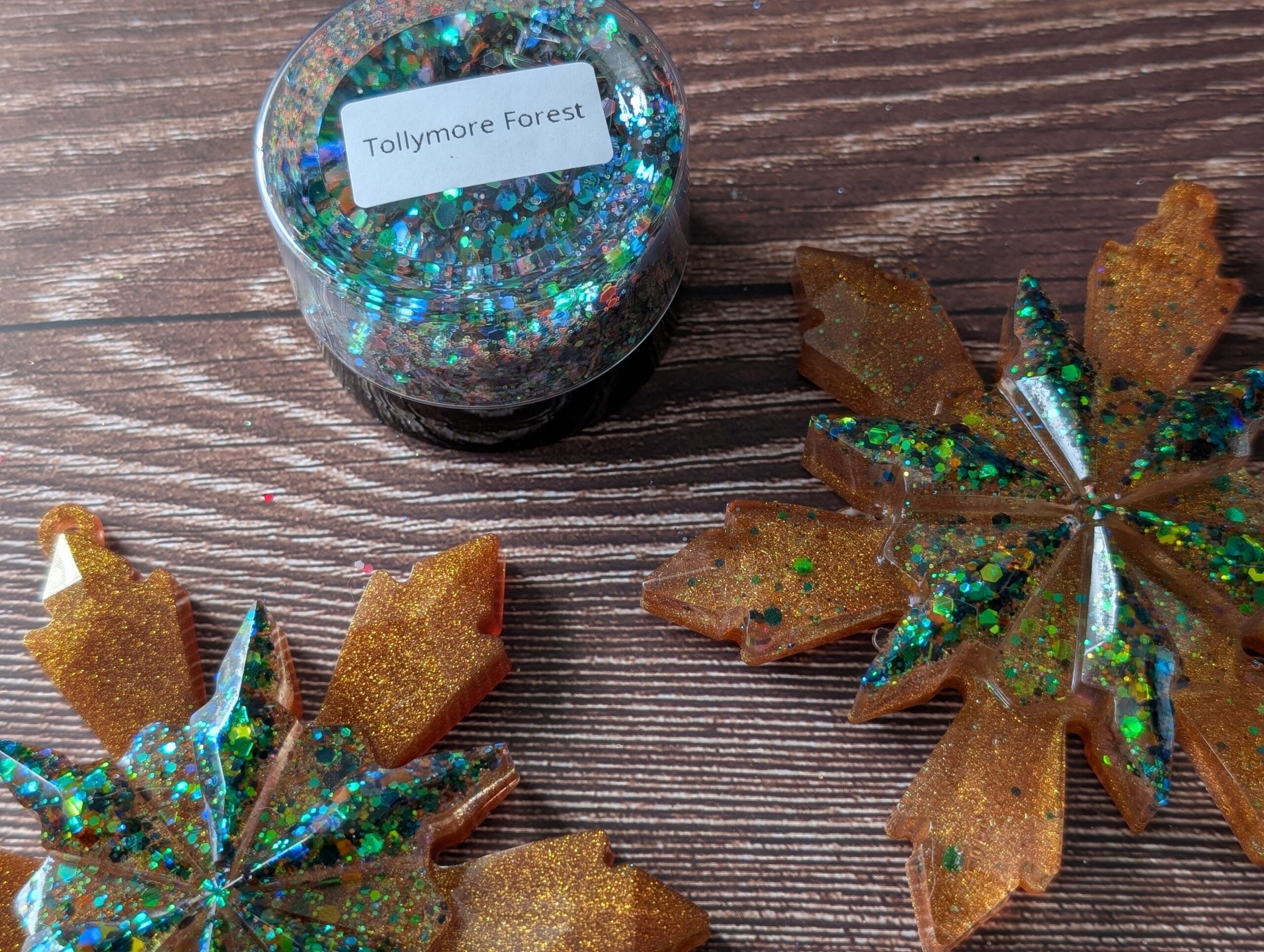 Handmade Resin Snowflake Ornament - Tollymore Forest - Image 7