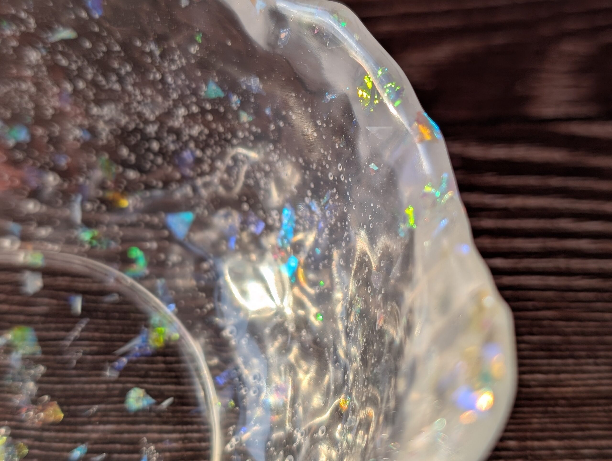 Iridescent Ice Resin Bowl - Image 3