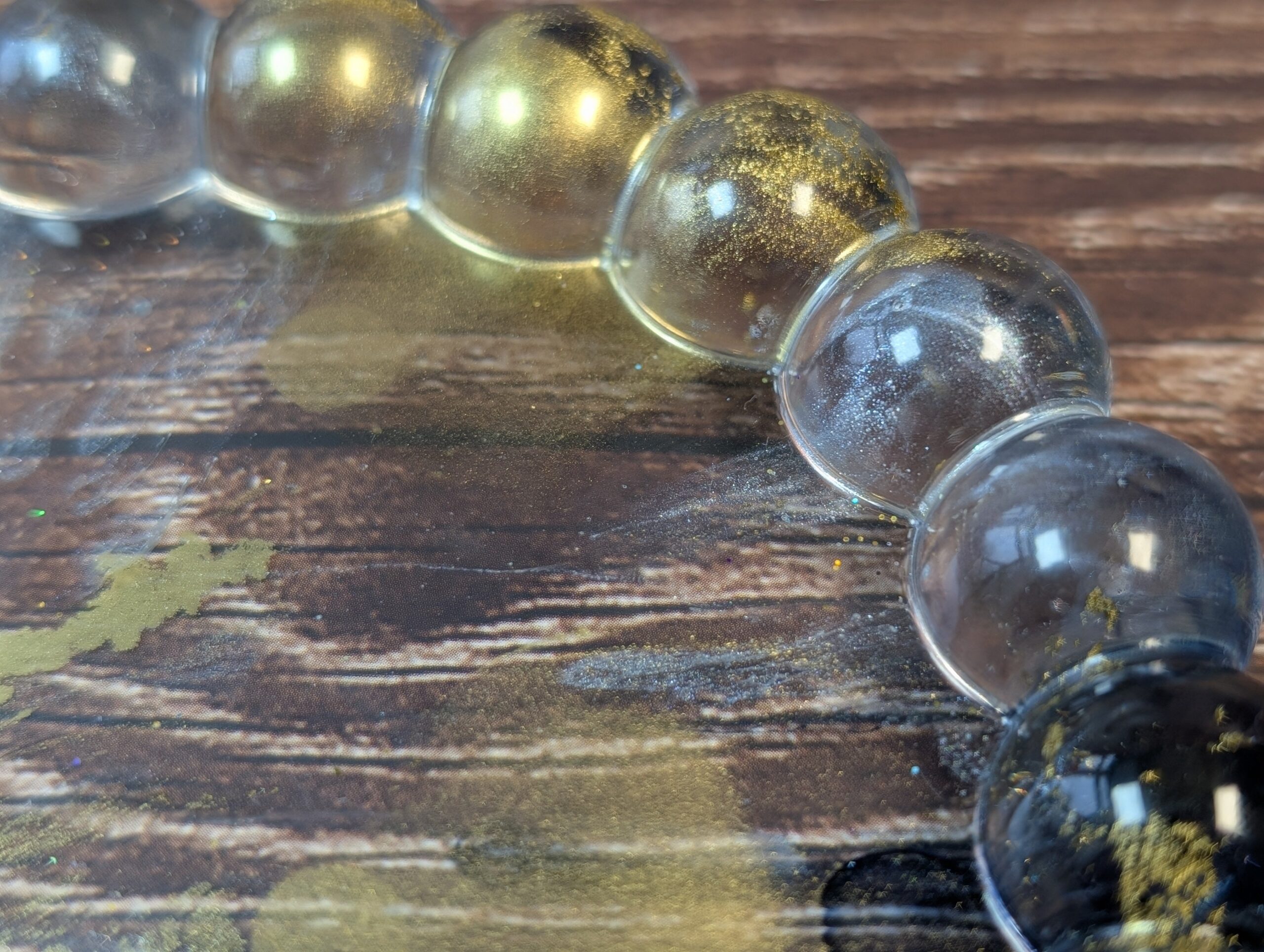 Oval Bubble Tray in Stormlight Gold - Image 8