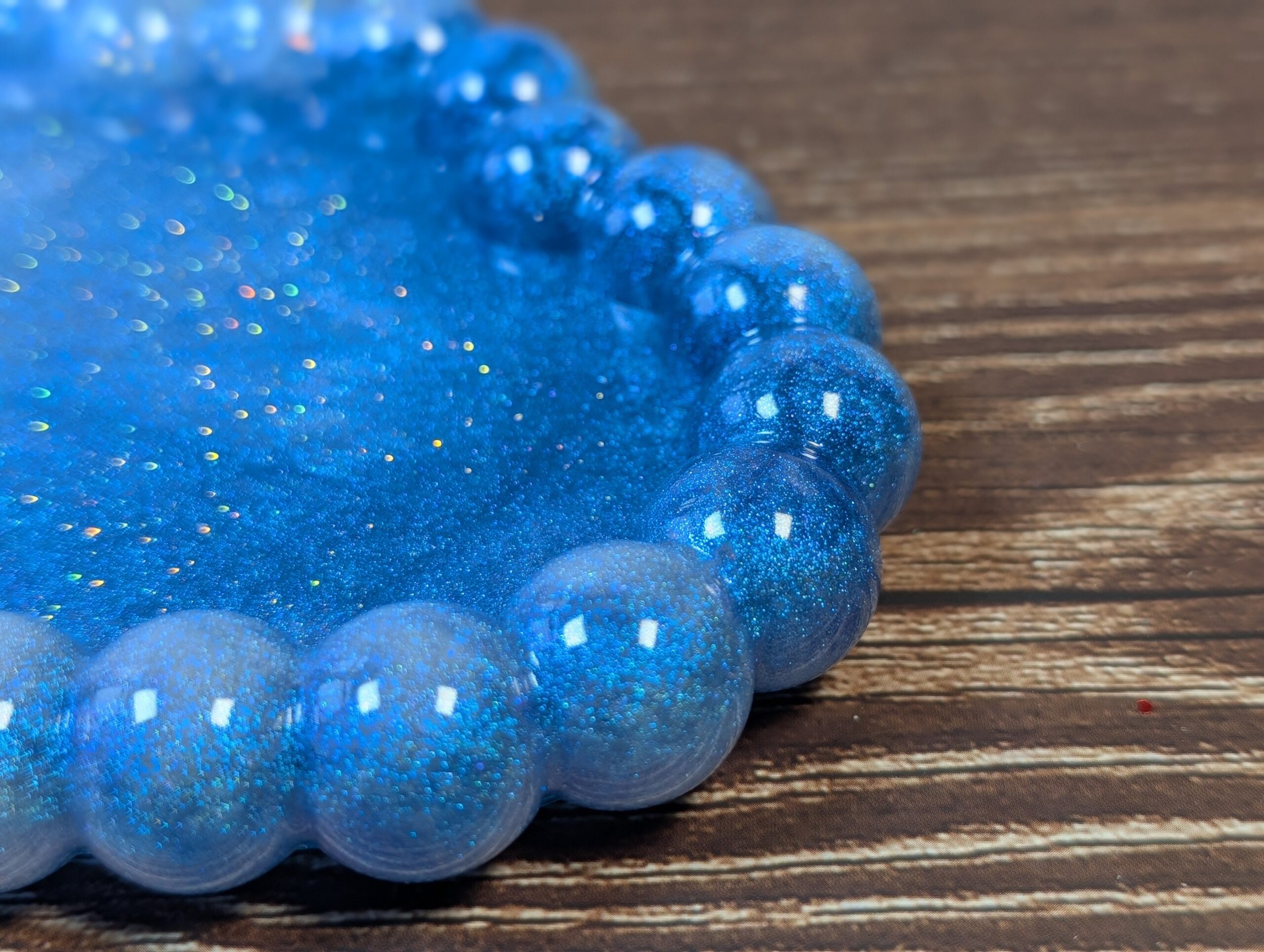 Cornflower Blue Textured Resin Bowl - Image 8