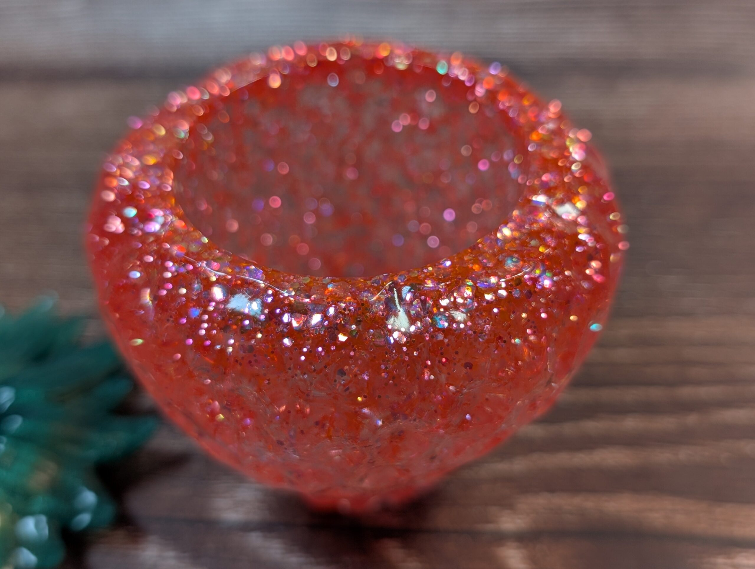 Strawberry Trinket Jar – Pink Sparkle - Image 5