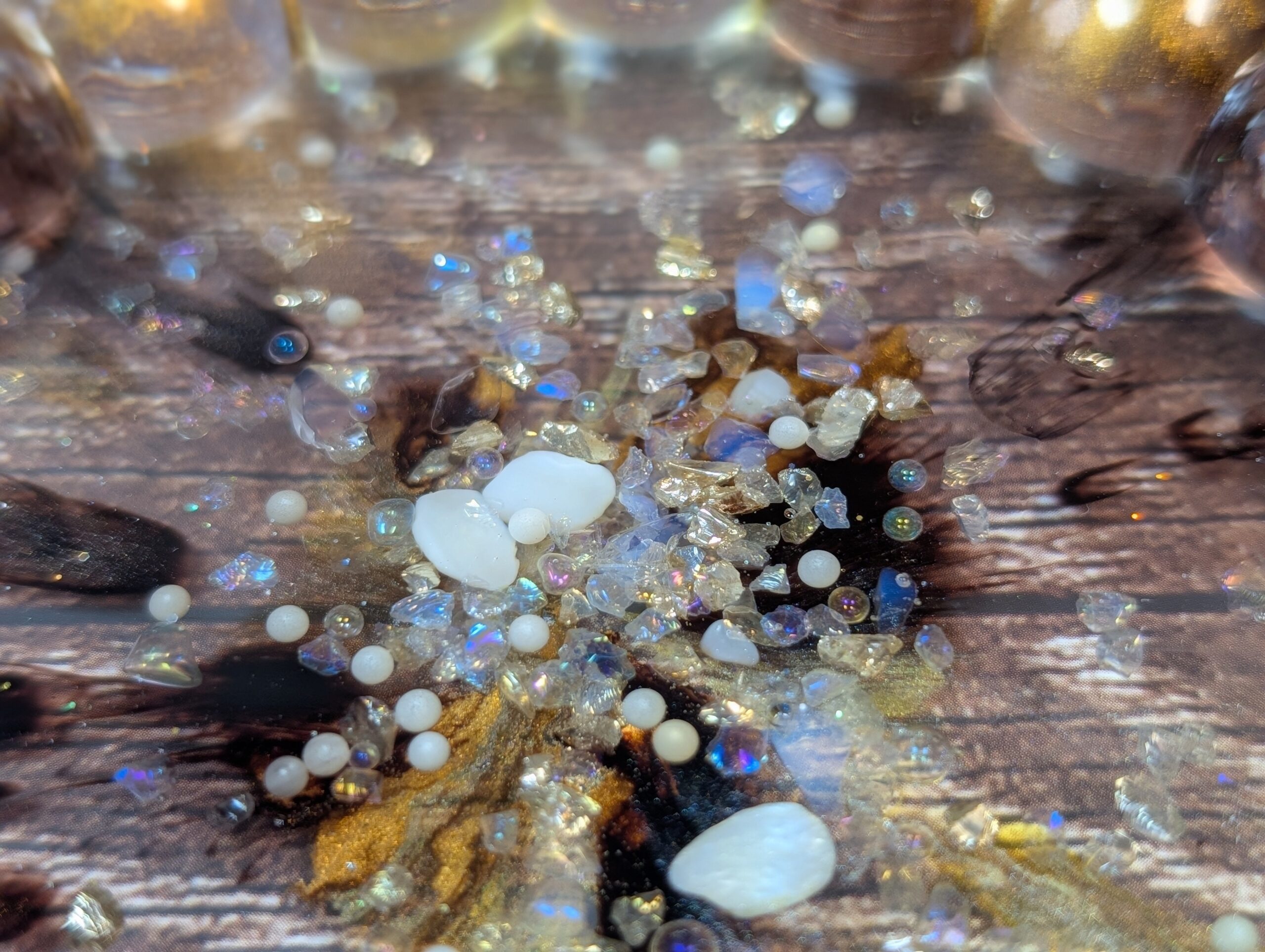 Coffee & Caramel Galaxy Geode Bubble Tray - Image 6