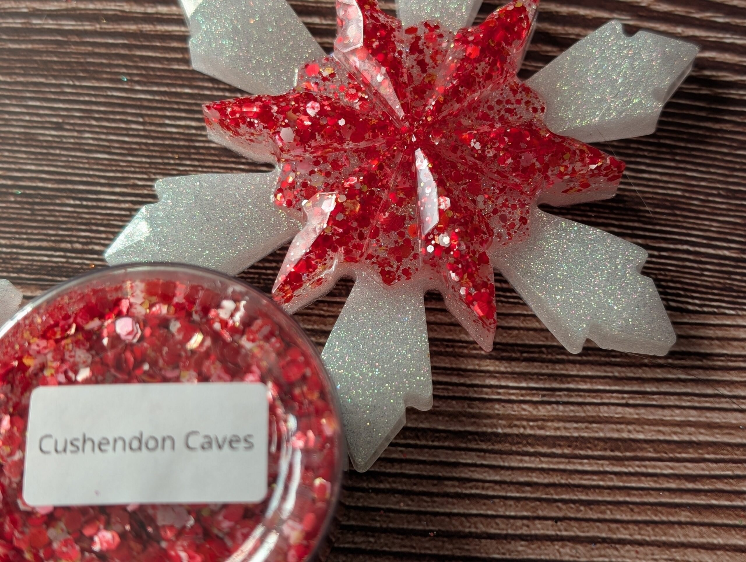 Handmade Resin Snowflake Ornament - Cushendun Caves - Image 2