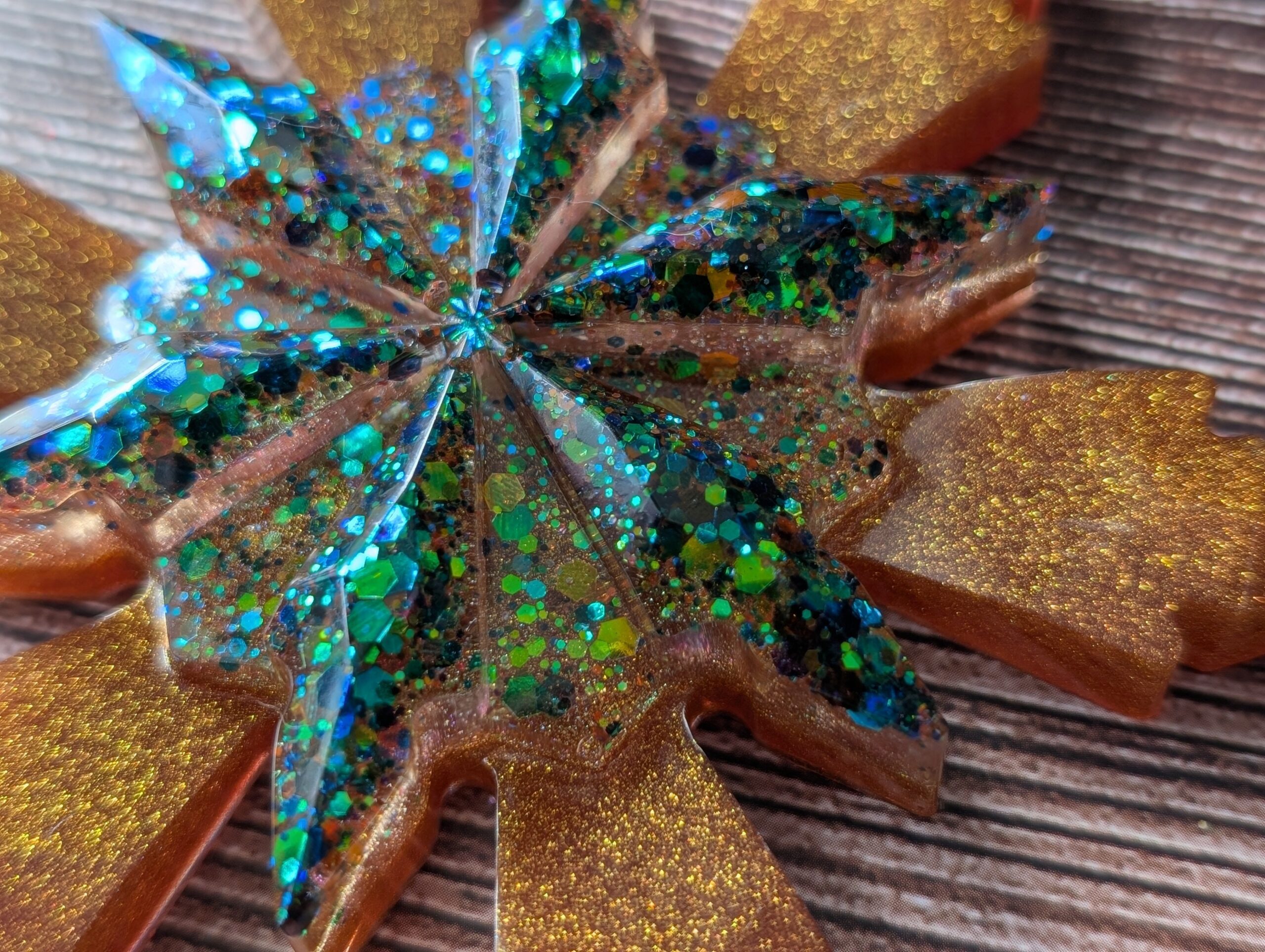Handmade Resin Snowflake Ornament - Tollymore Forest - Image 6