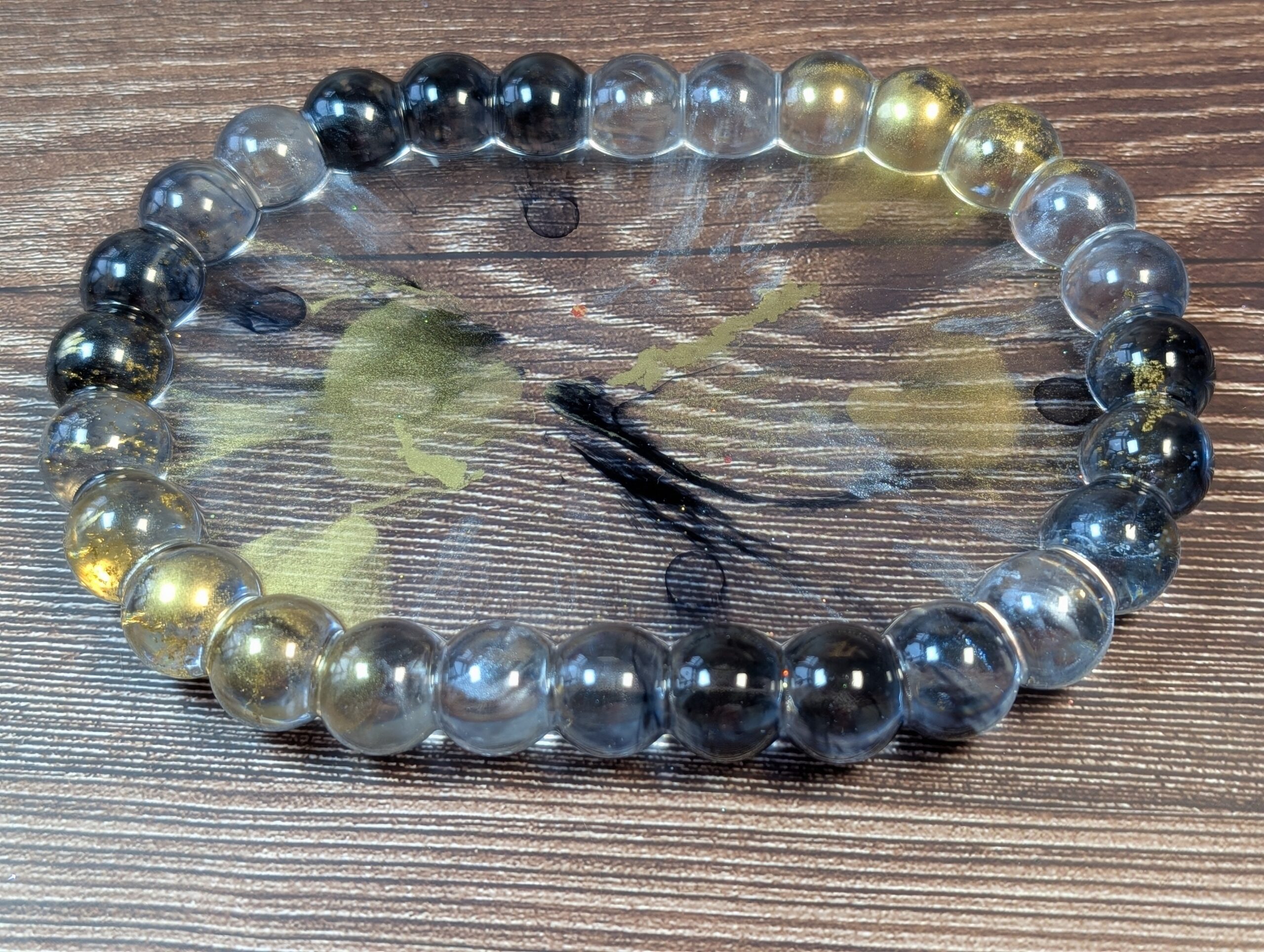 Oval Bubble Tray in Stormlight Gold - Image 7