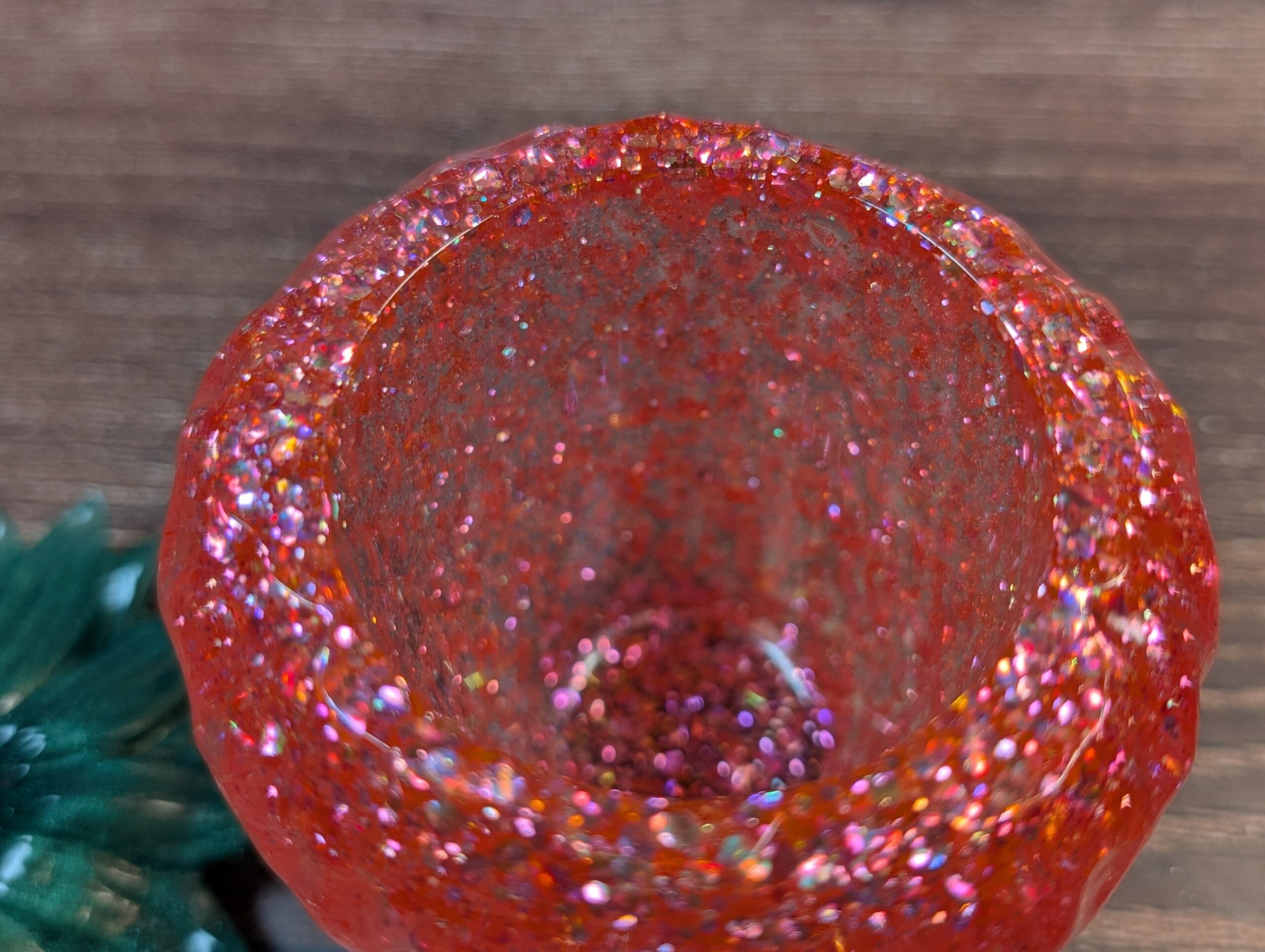 Strawberry Trinket Jar – Pink Sparkle - Image 4