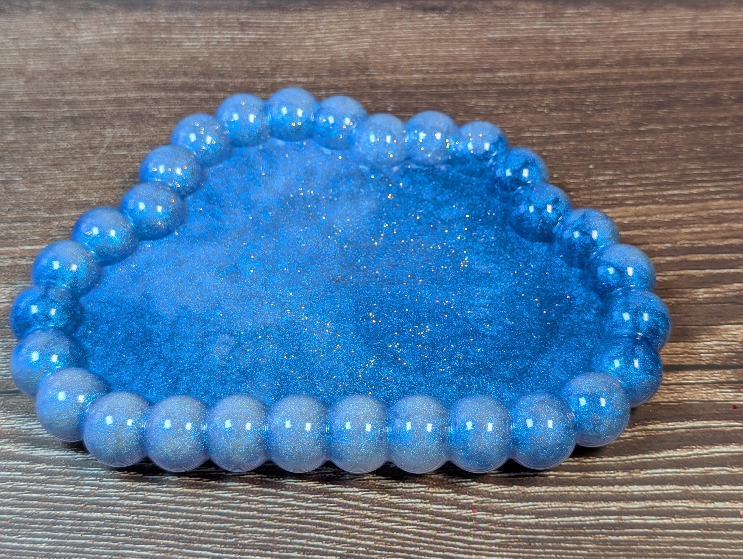 Cornflower Blue Textured Resin Bowl - Image 7