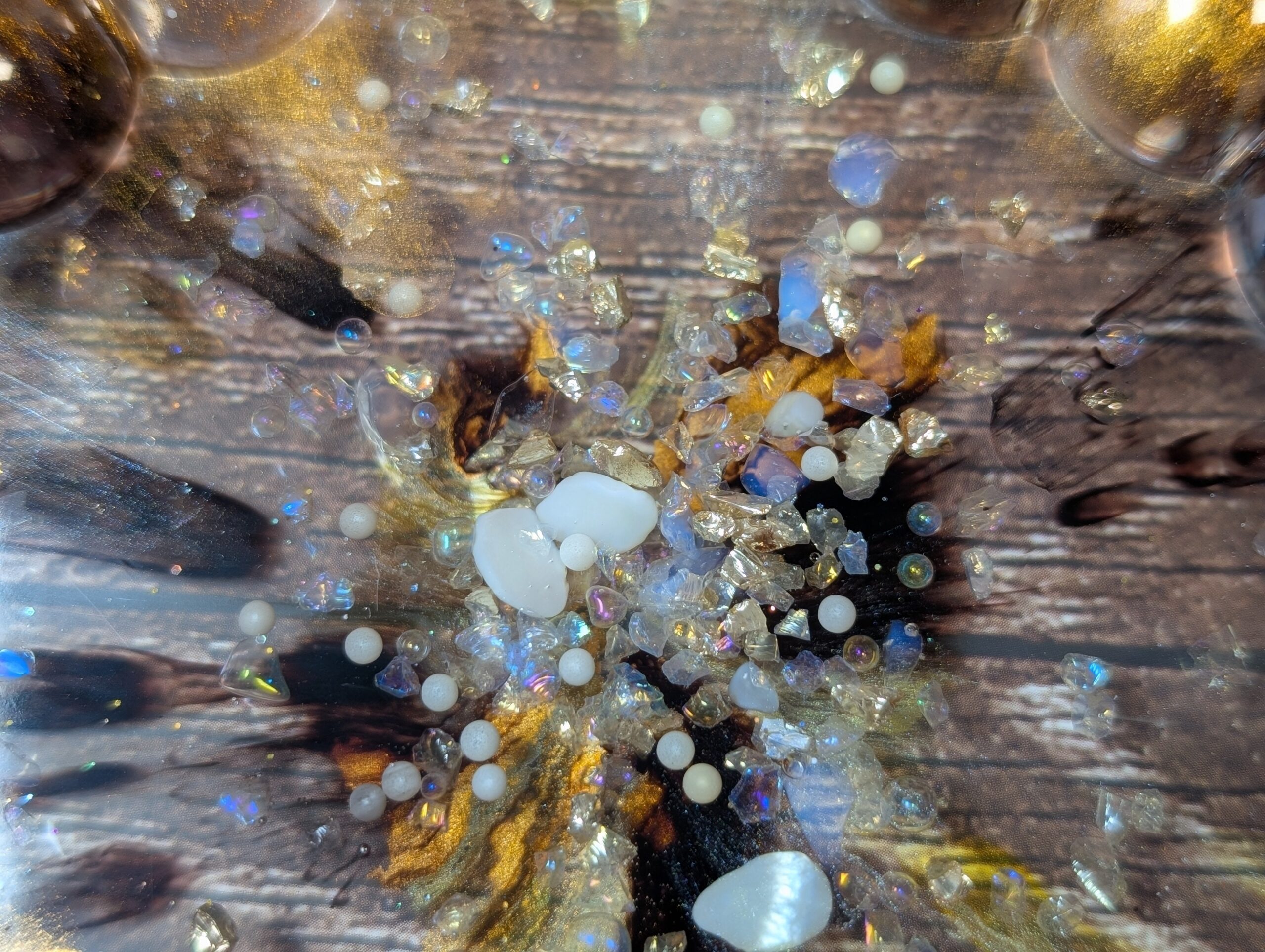 Coffee & Caramel Galaxy Geode Bubble Tray - Image 7