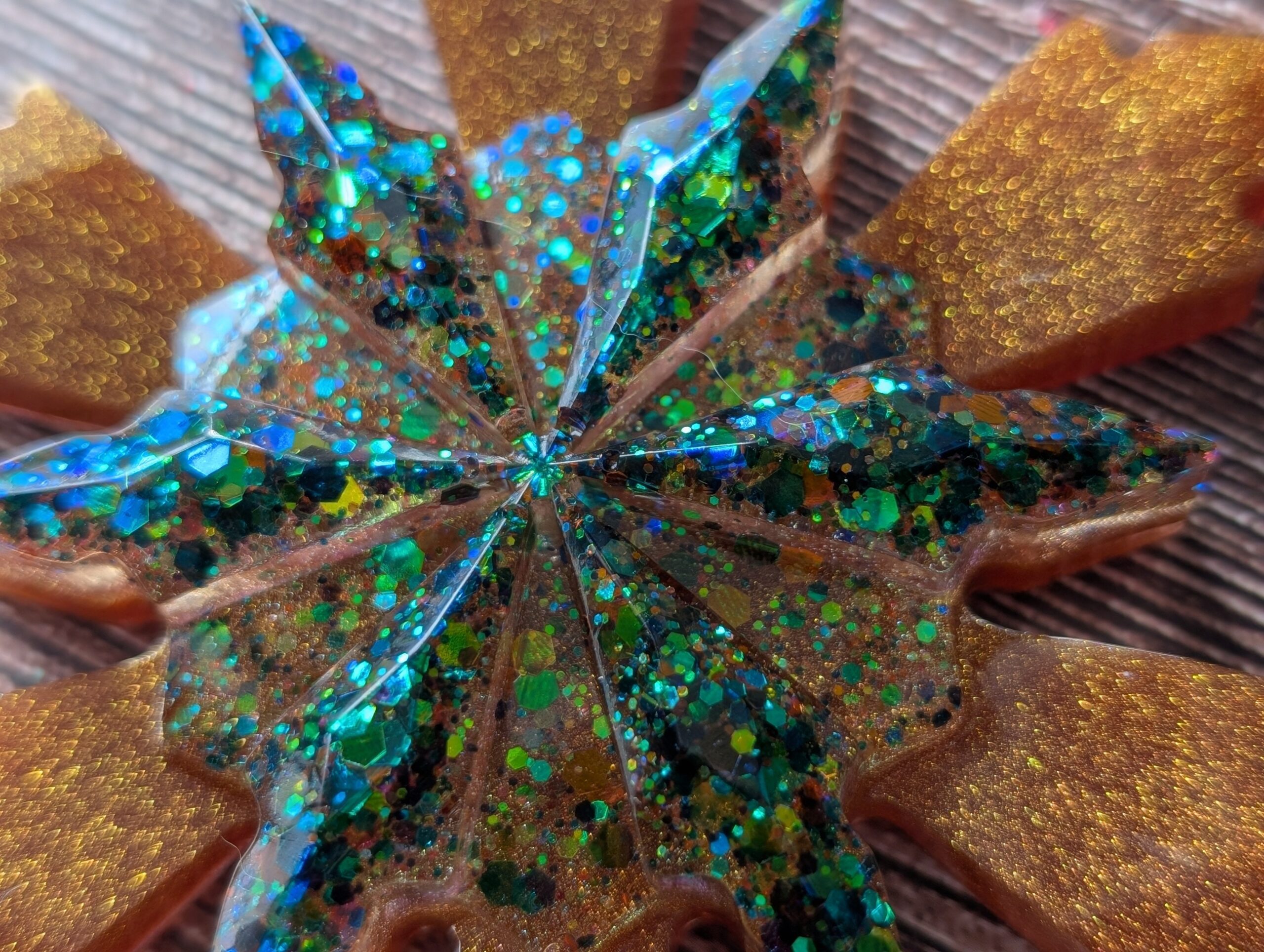 Handmade Resin Snowflake Ornament - Tollymore Forest - Image 5