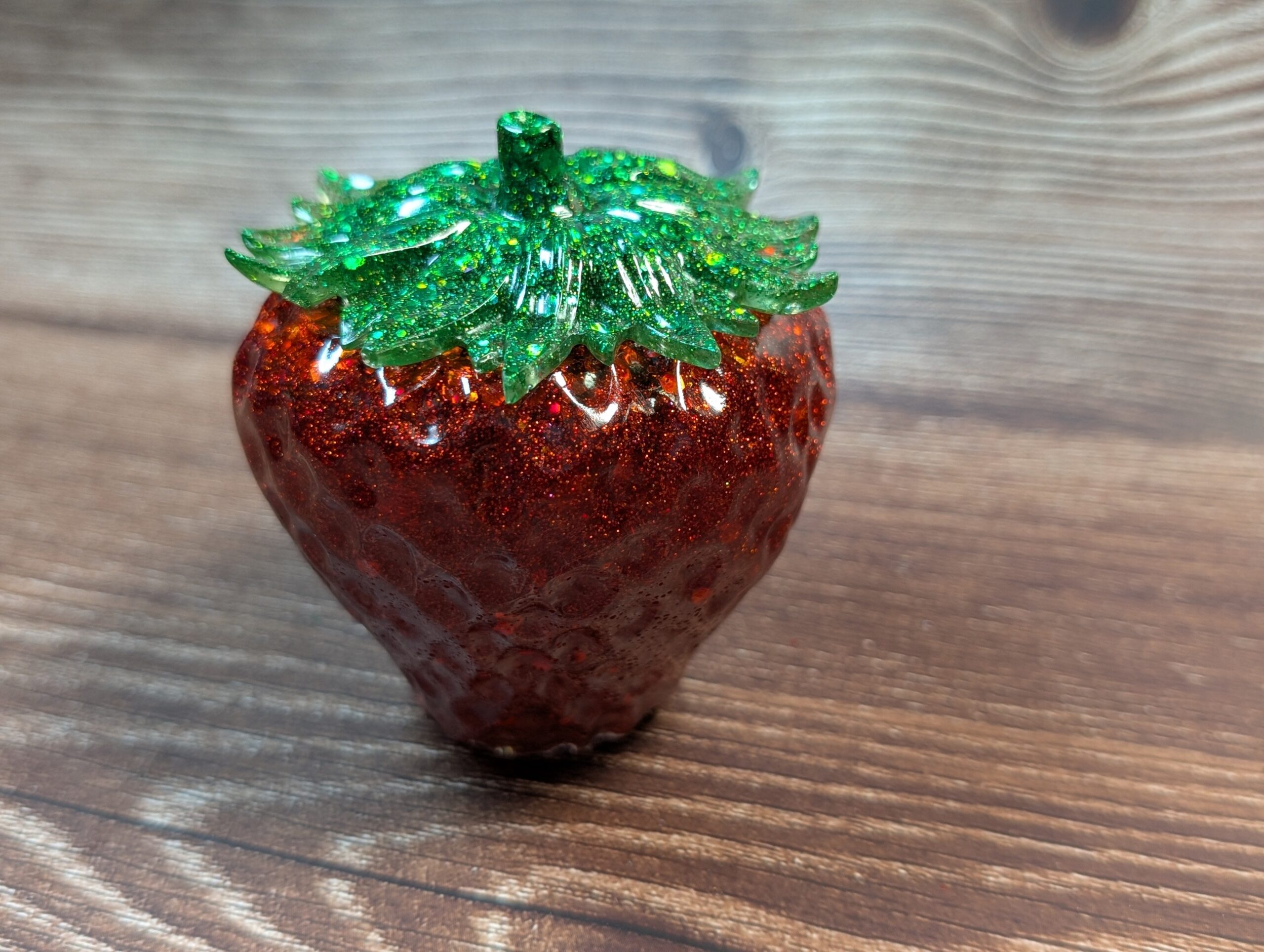 Strawberry Trinket Jar – Glitter Bomb - Image 3