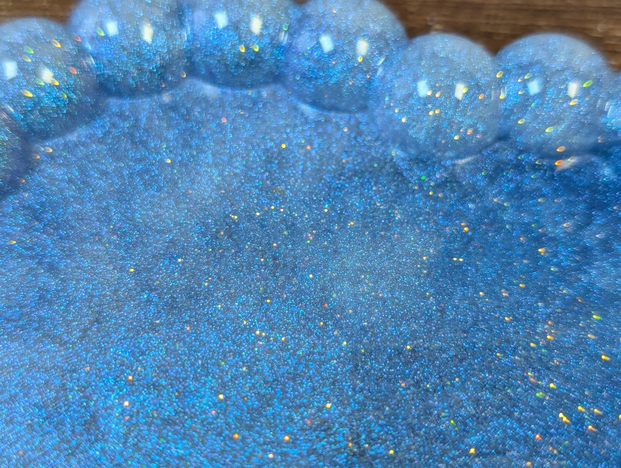 Cornflower Blue Textured Resin Bowl - Image 6