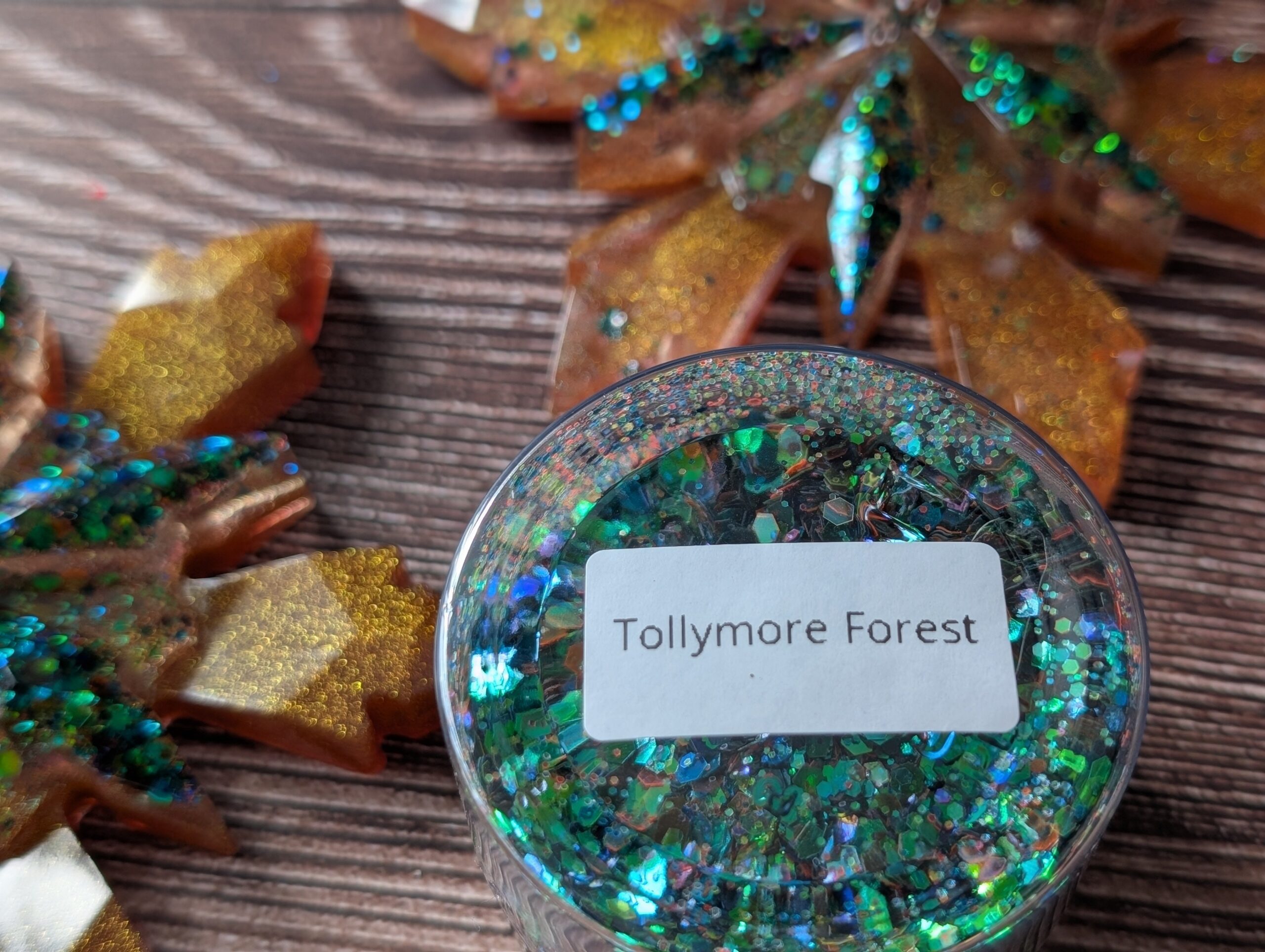 Handmade Resin Snowflake Ornament - Tollymore Forest - Image 4