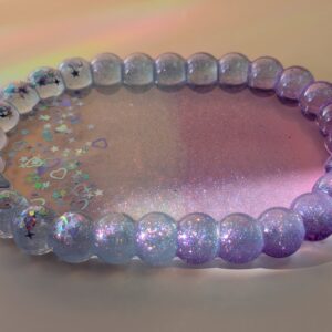Oval Resin Tray - Purple Heart