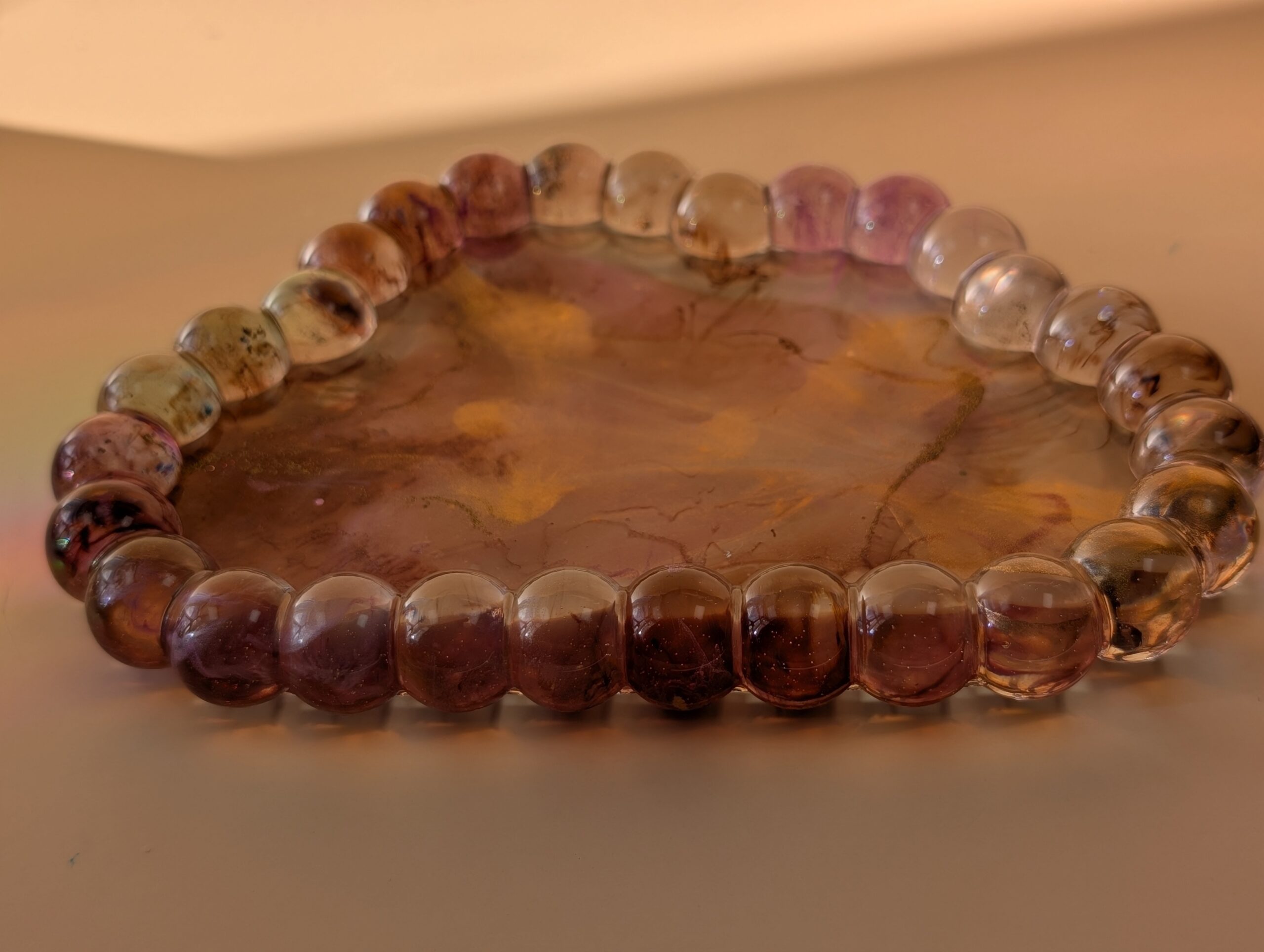 Handmade Bubble Tray - Vintage Rose - Image 2